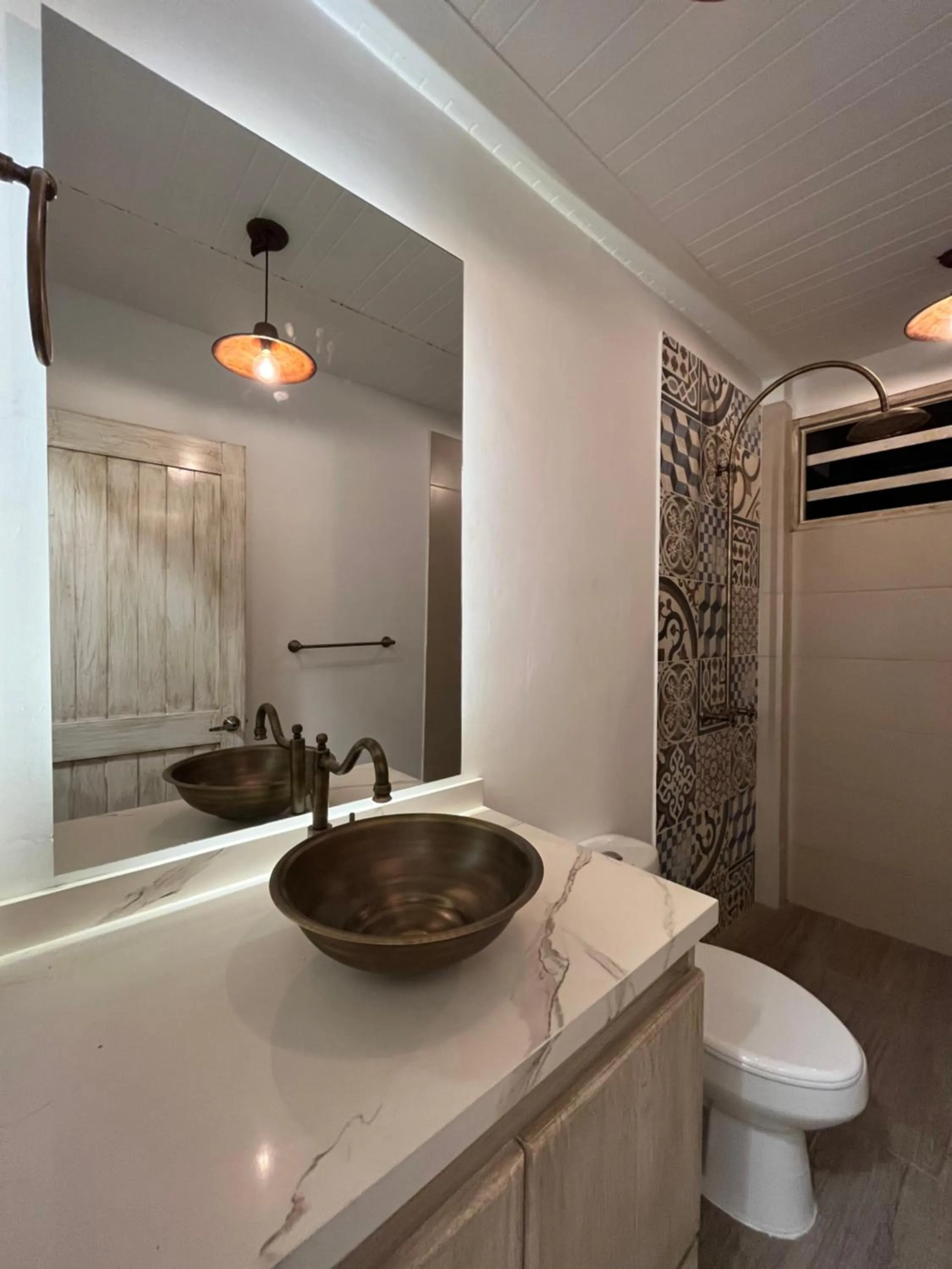 Shower in El Percal Hacienda Hotel