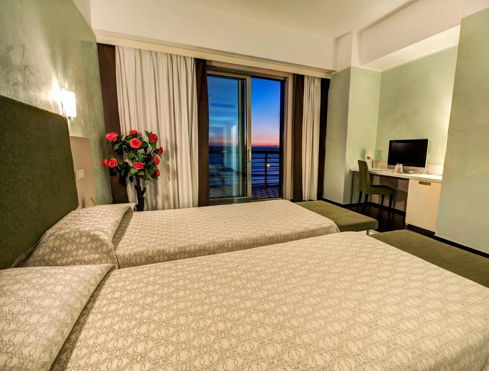 Bed in Grand Hotel Salerno