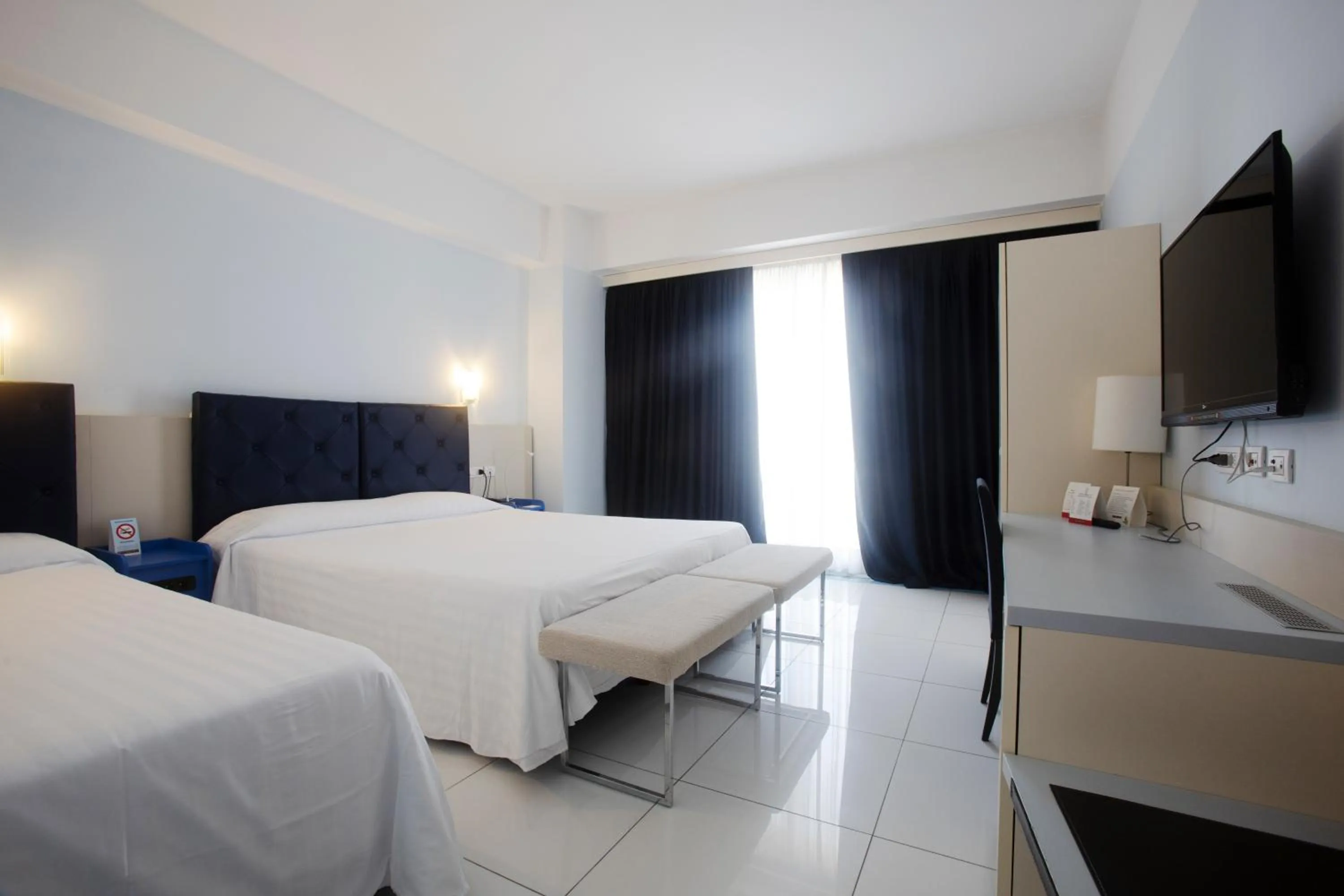 Bed in Grand Hotel Salerno