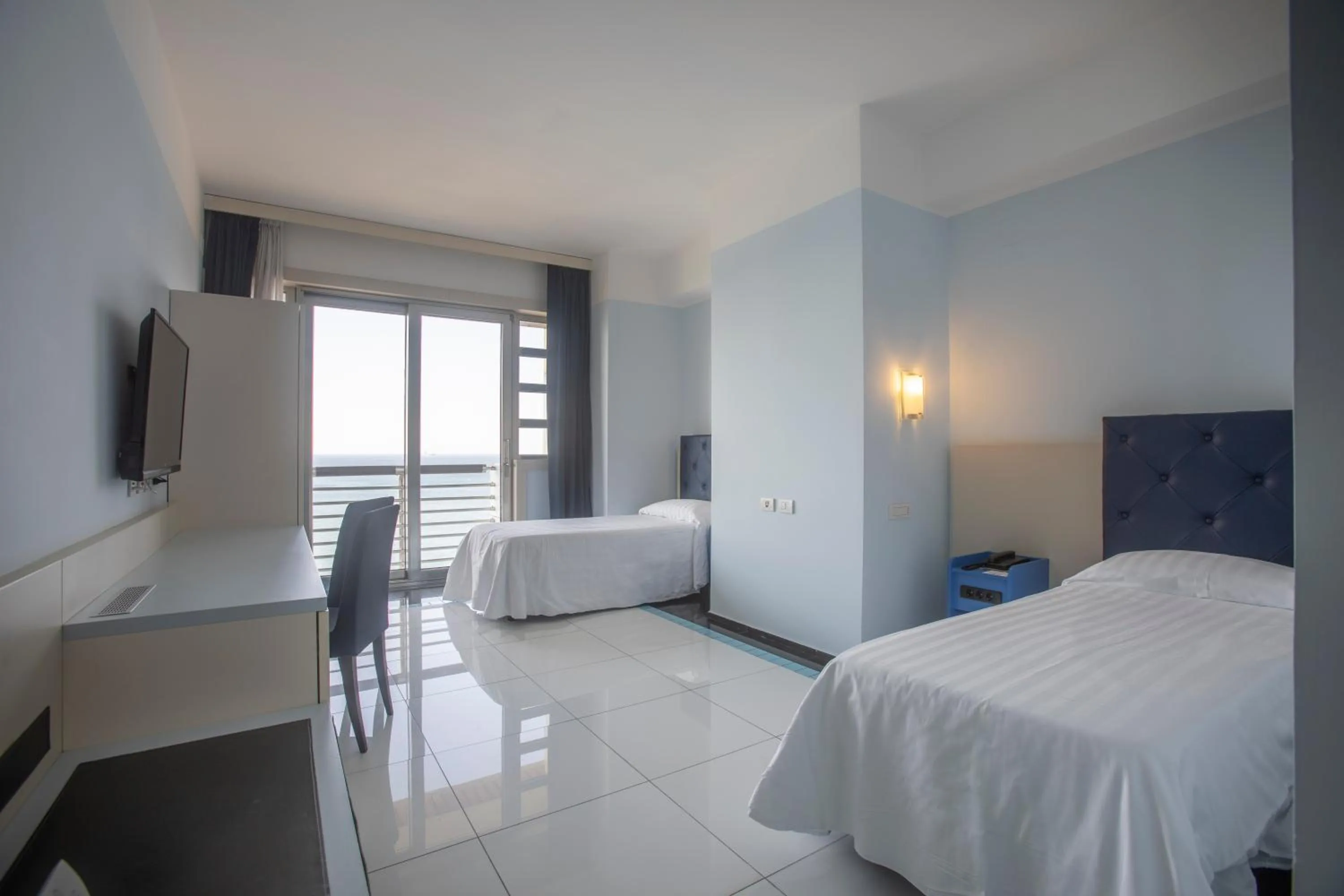 Bed in Grand Hotel Salerno