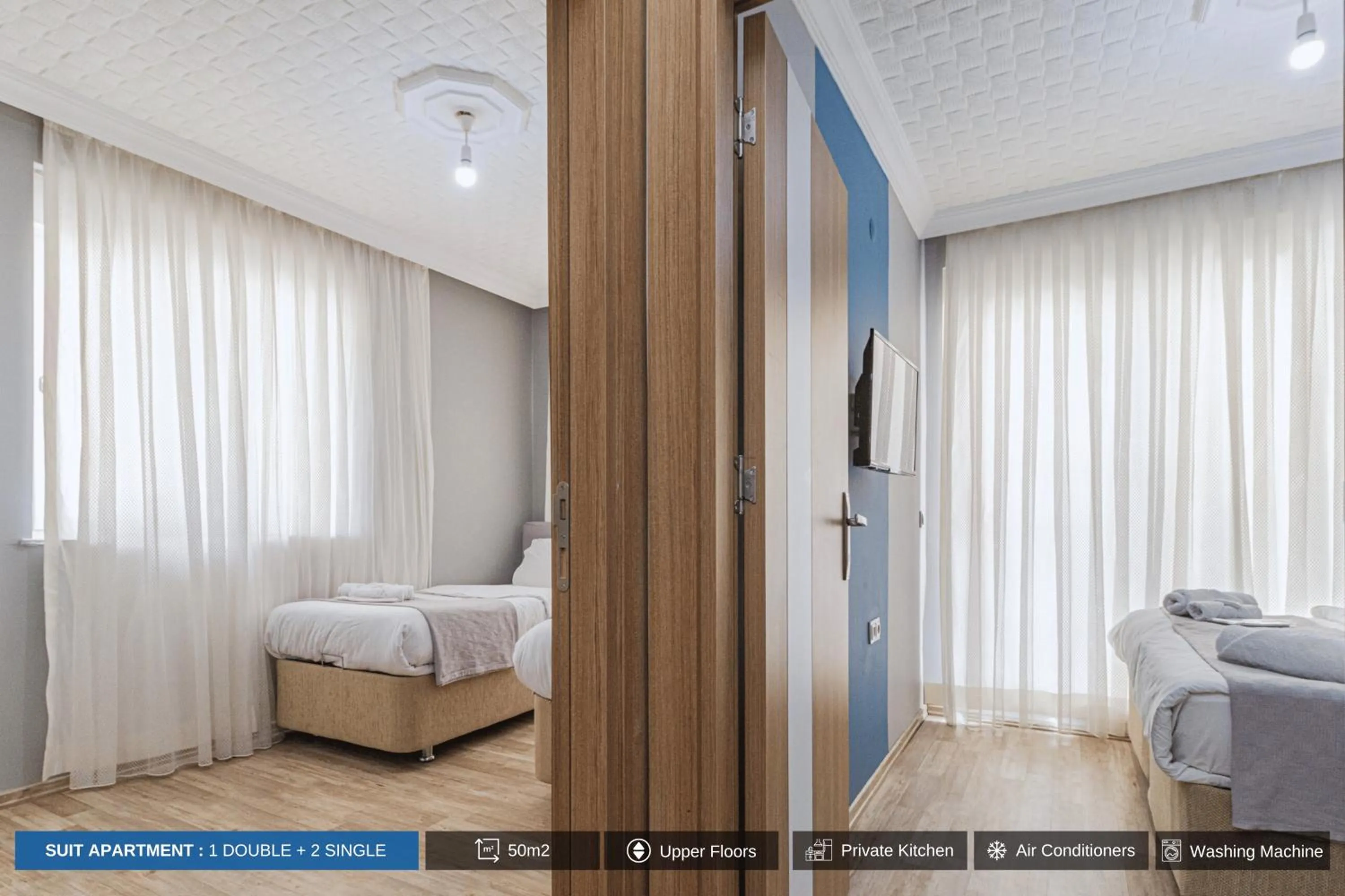 Bed in Antalya Residence Hotel