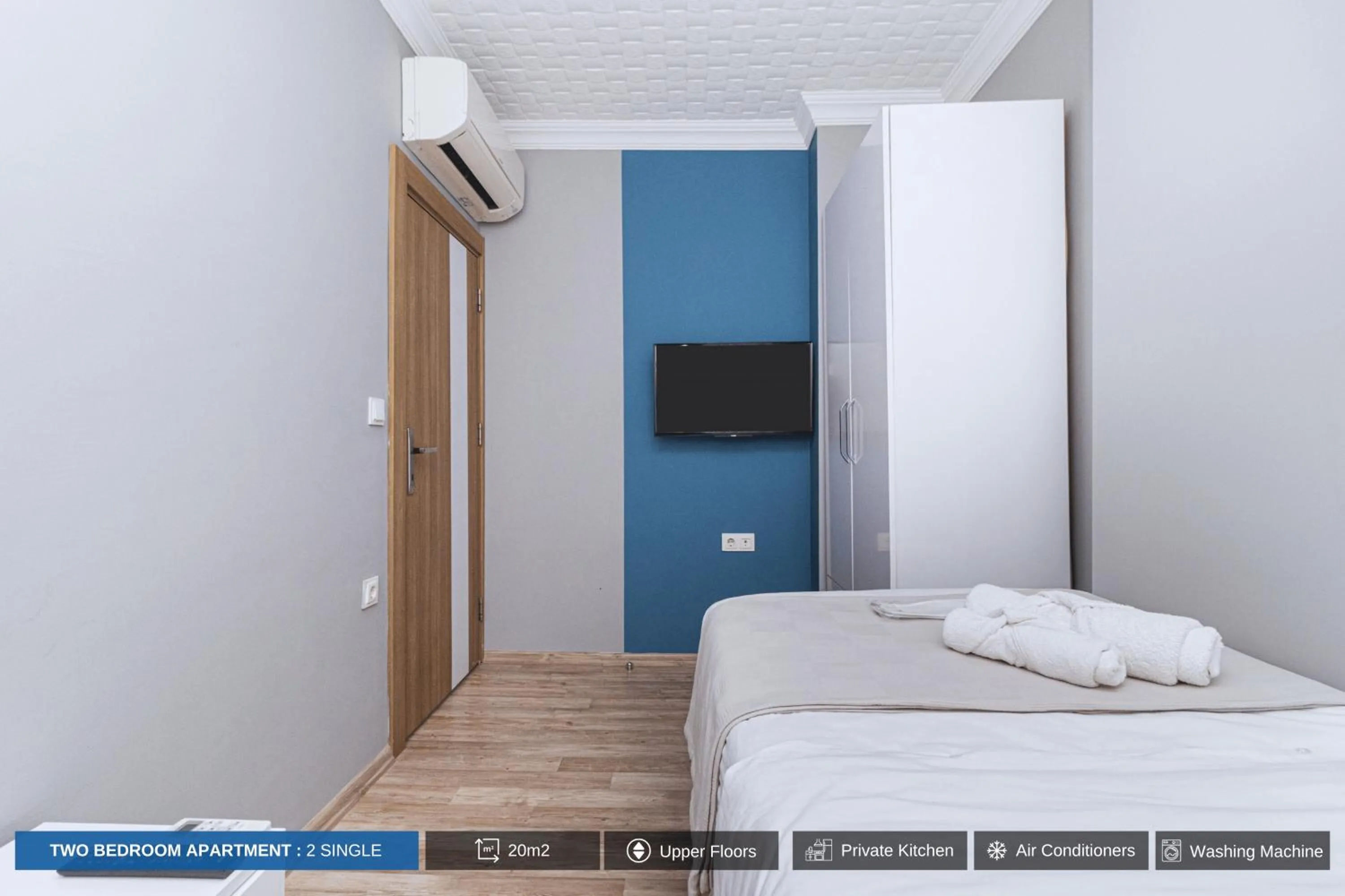 Bed in Antalya Residence Hotel