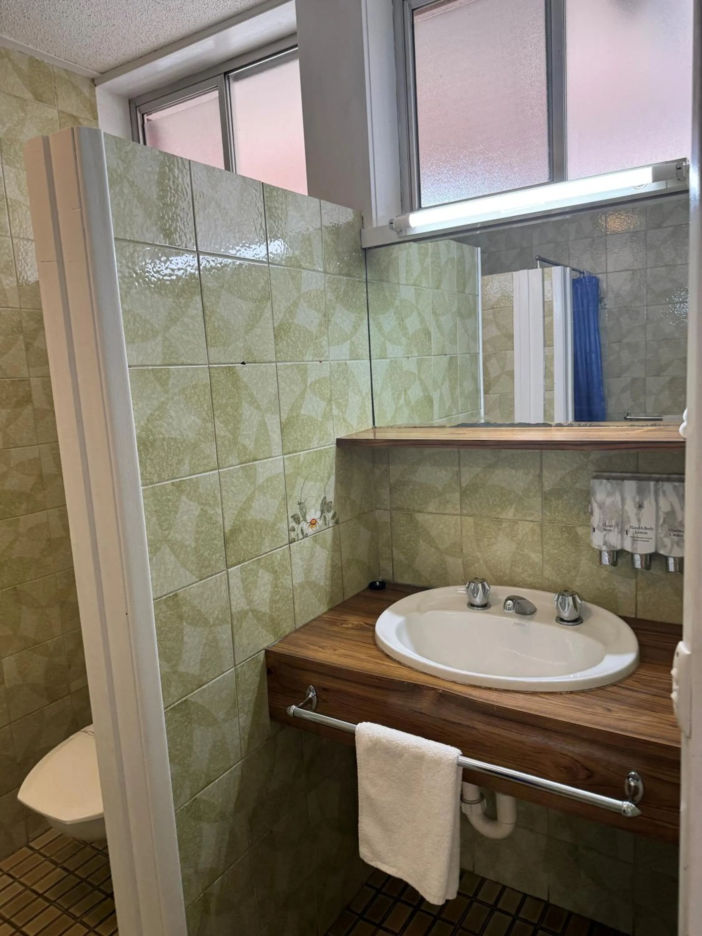 Toilet in Mid City Plantation Motel