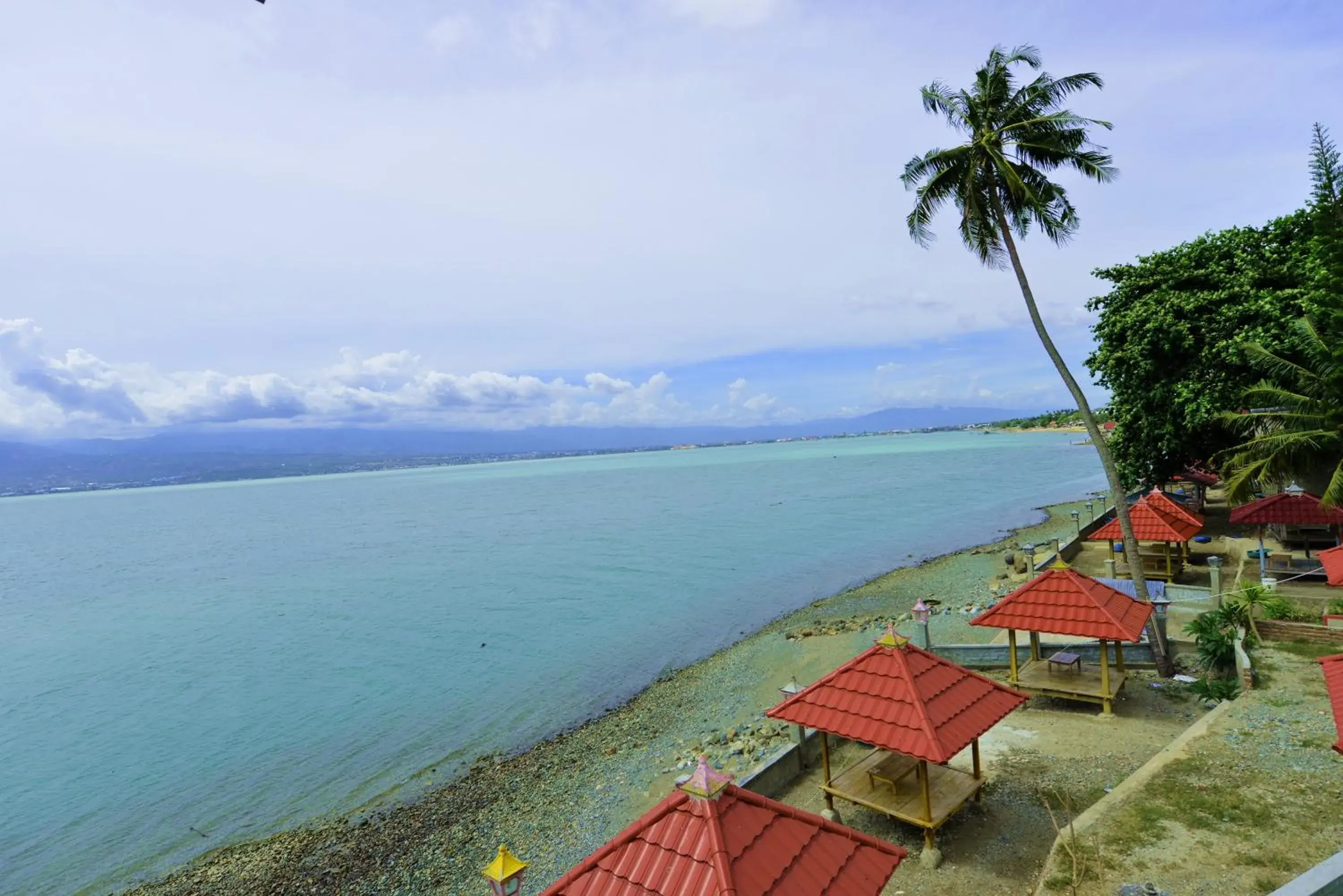 Sea view in Amazing Beach Resort Palu Sea view in Amazing Beach Resort Palu