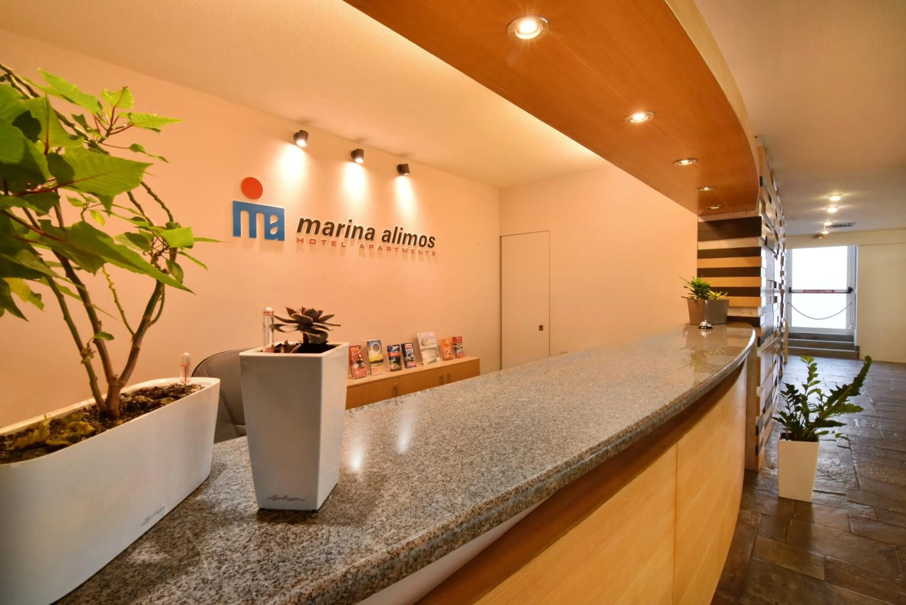 Lobby or reception in Marina Alimos Hotel Apartments