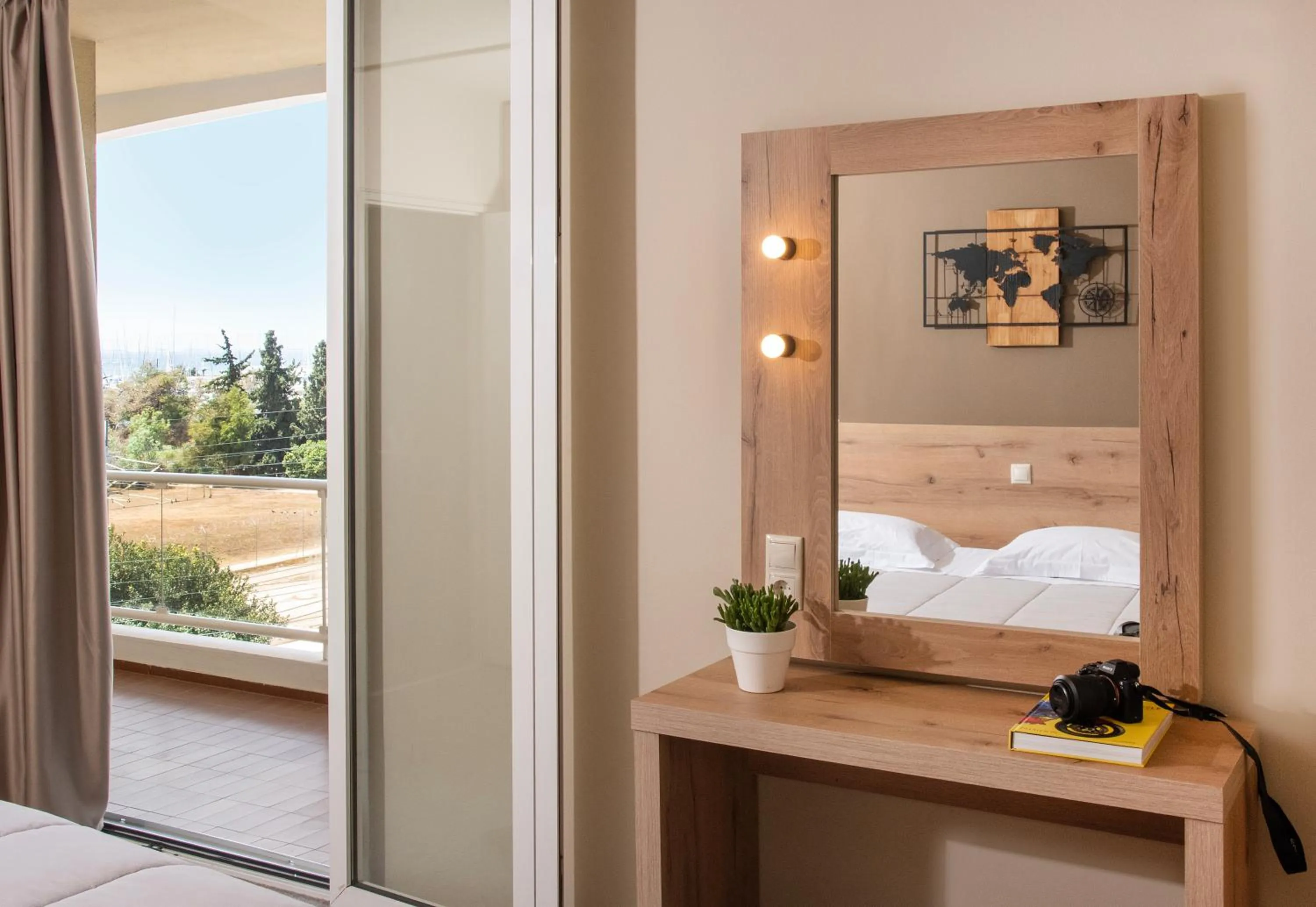 Bed in Marina Alimos Hotel Apartments