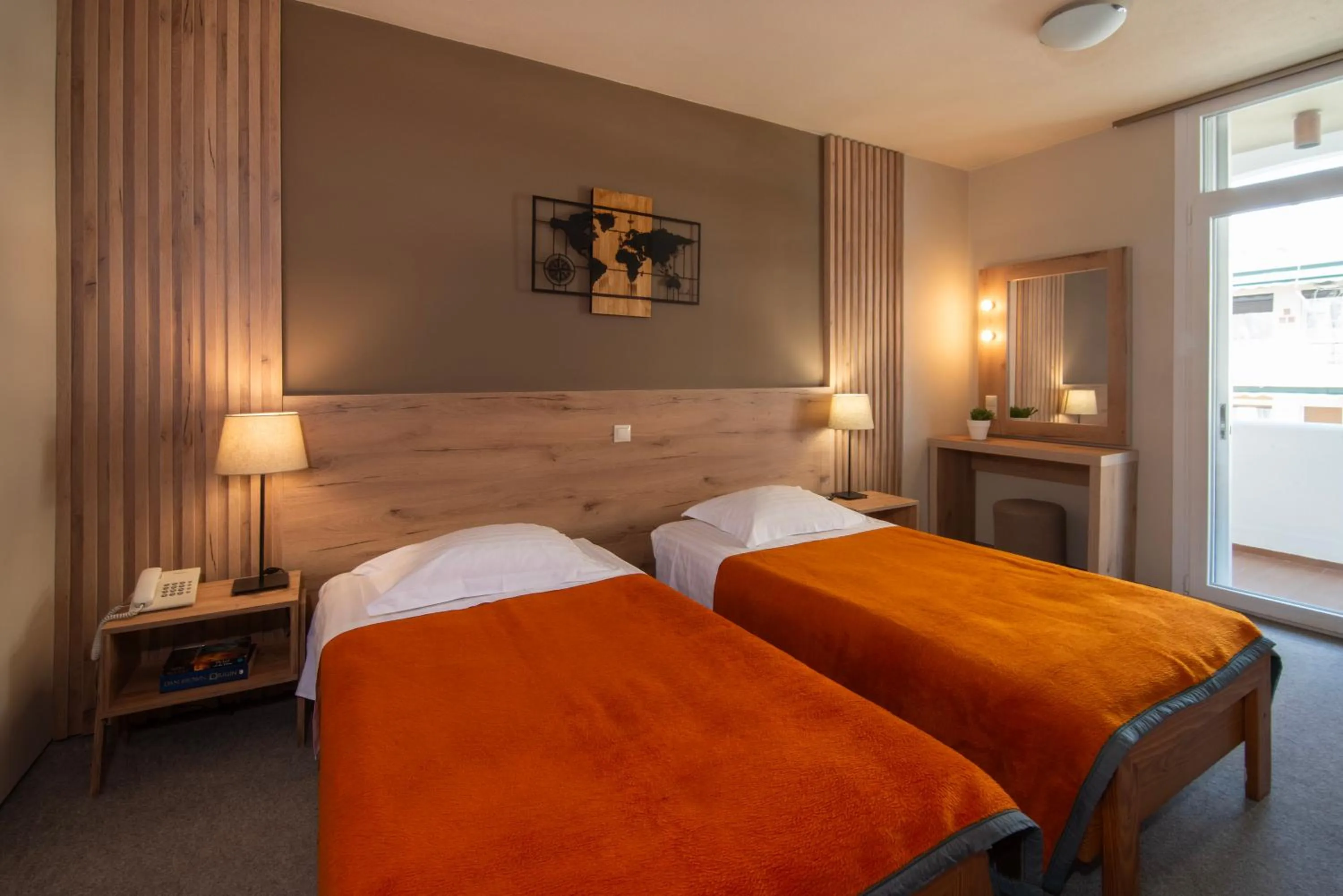 Bed in Marina Alimos Hotel Apartments