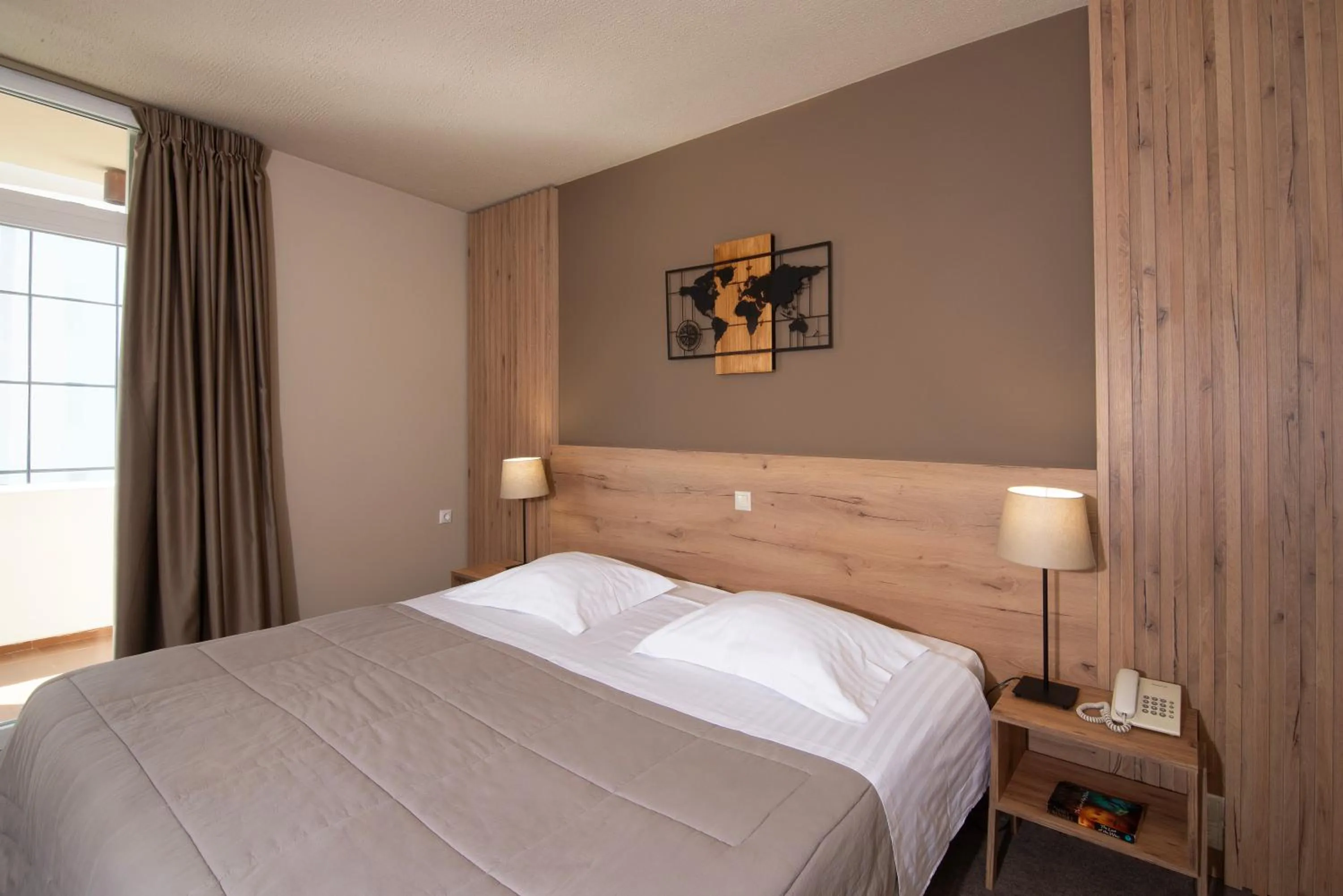 Bed in Marina Alimos Hotel Apartments