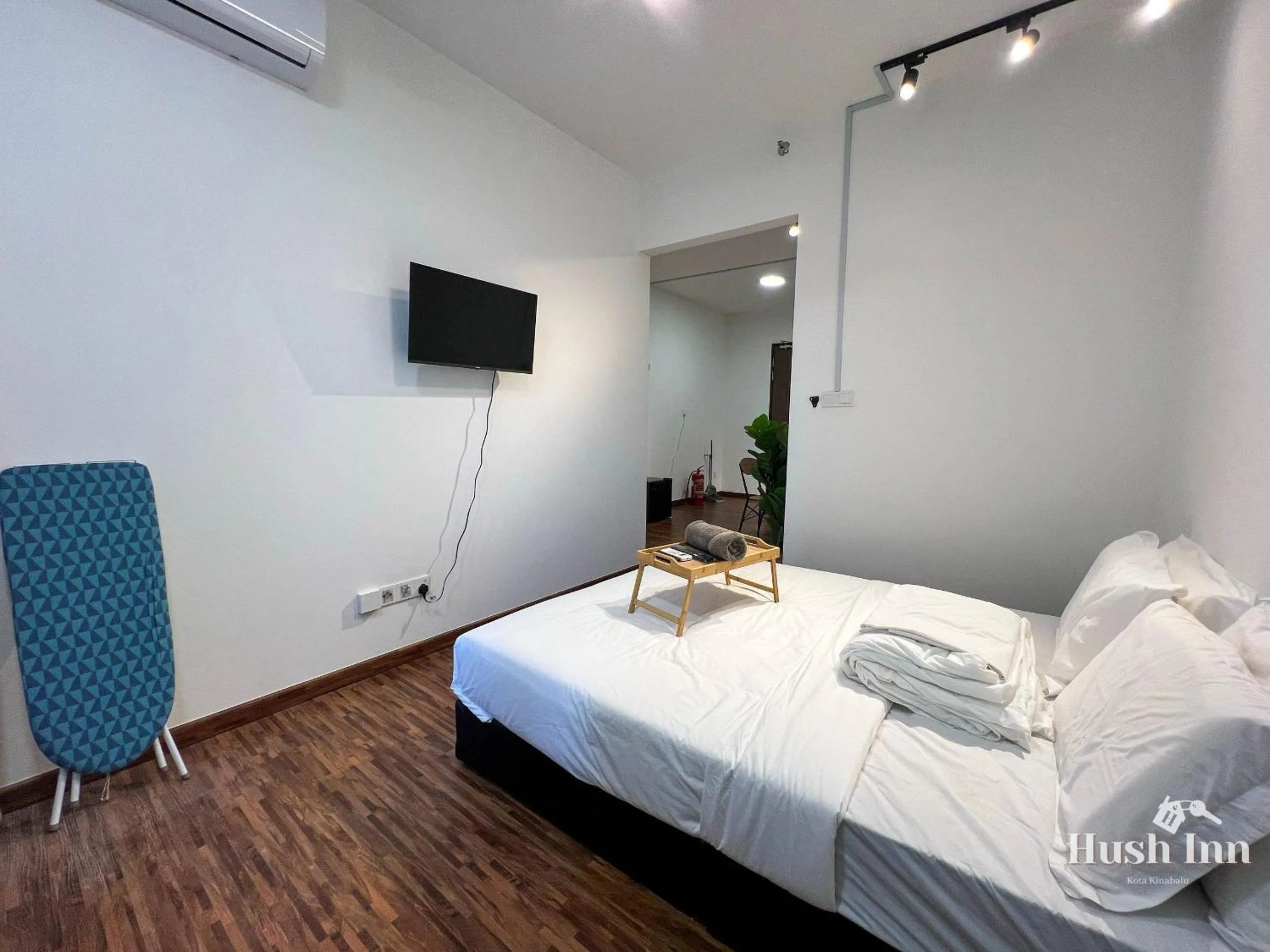 Bed in Hush Inn at K Avenue Kota Kinabalu