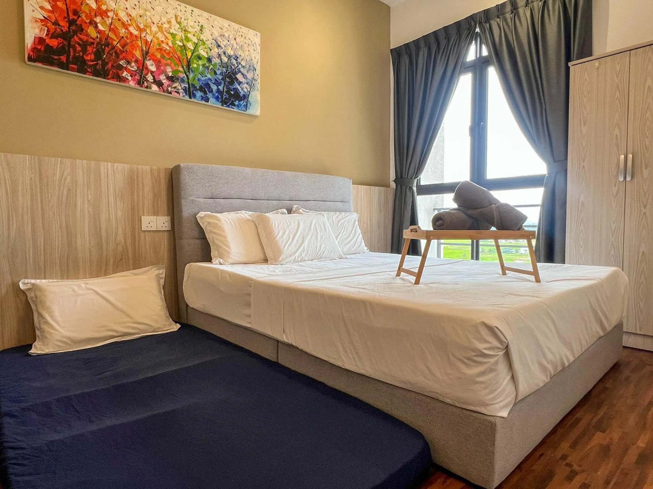 Bed in Hush Inn at K Avenue Kota Kinabalu