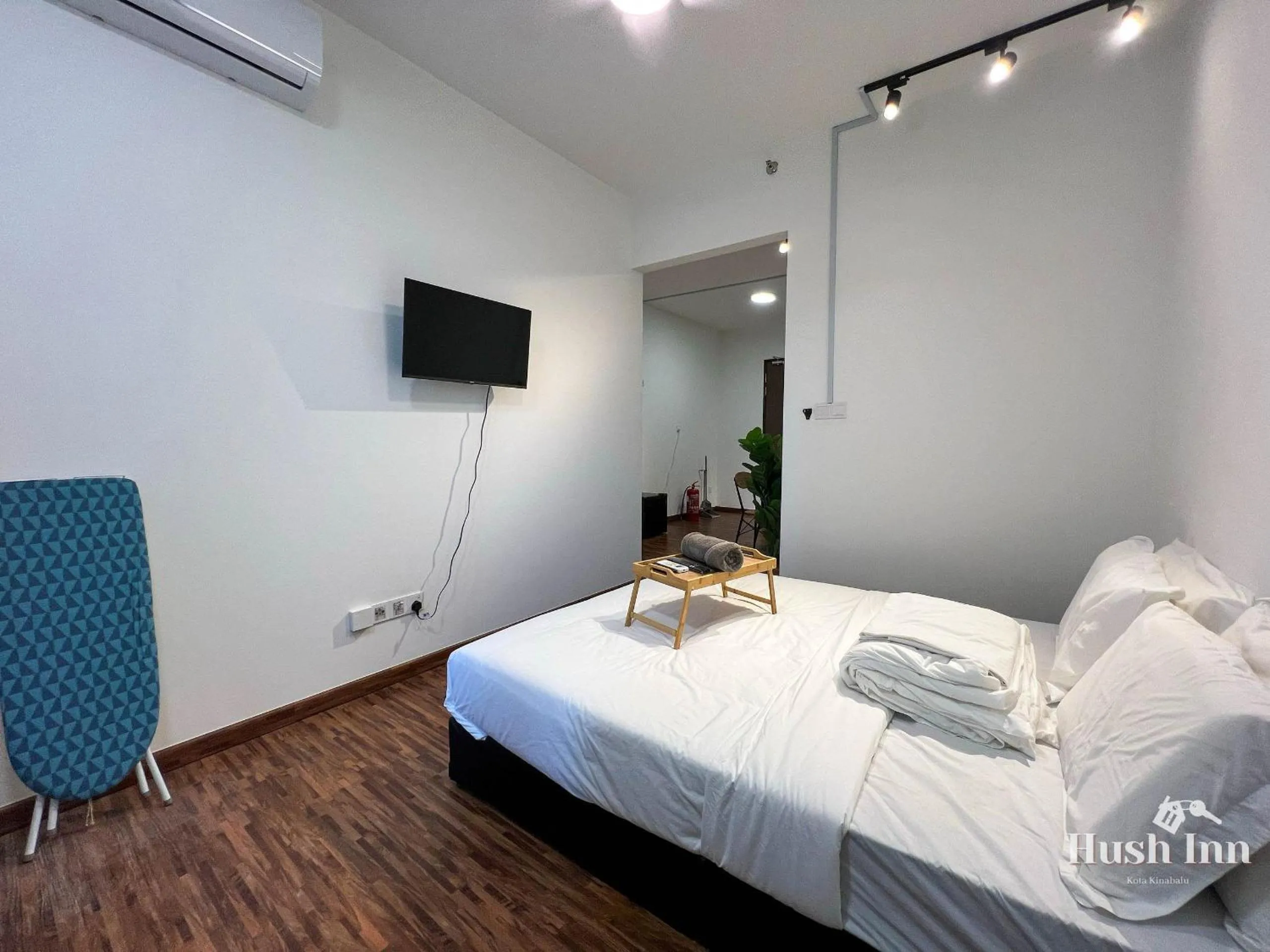 Bed in Hush Inn at K Avenue Kota Kinabalu