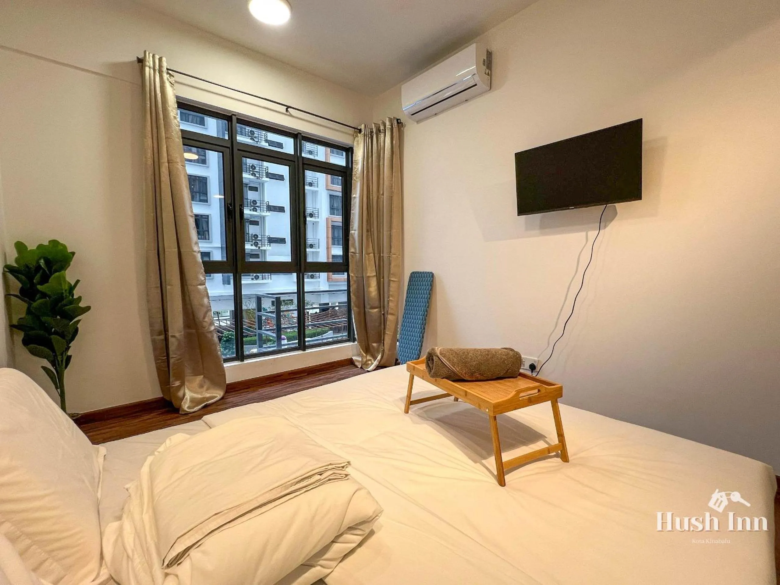 Bed in Hush Inn at K Avenue Kota Kinabalu