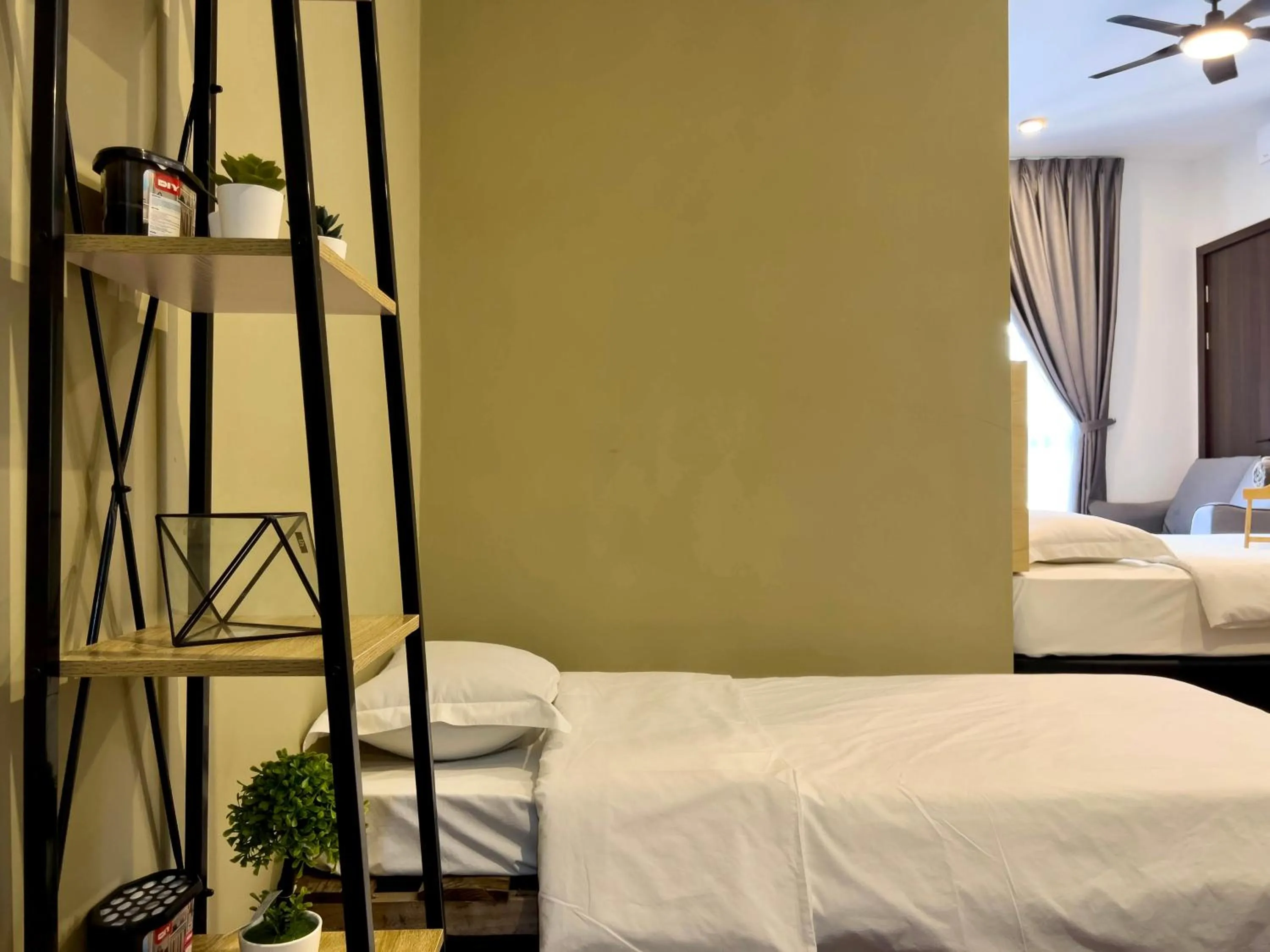 Bed in Hush Inn at K Avenue Kota Kinabalu