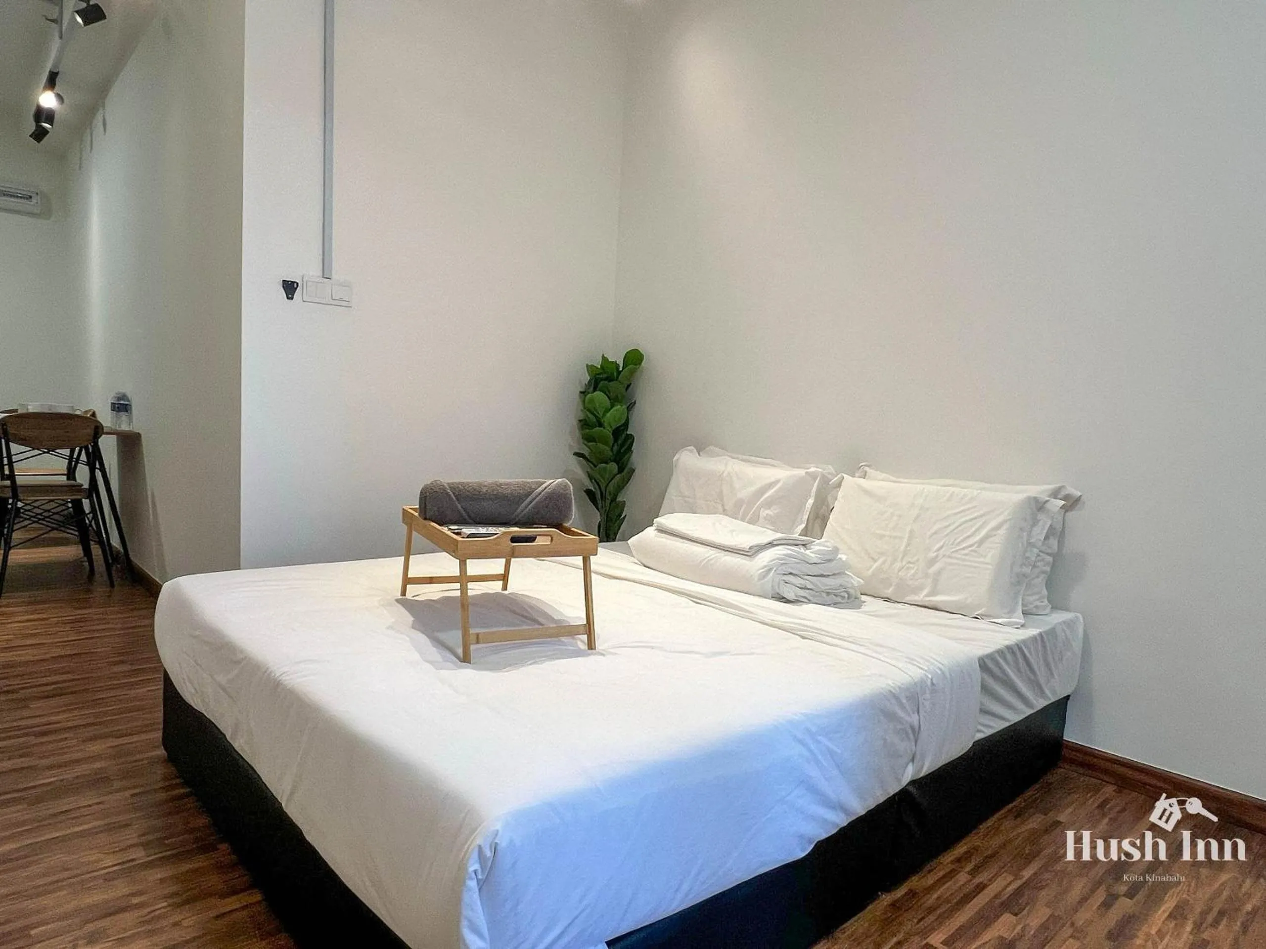 Bed in Hush Inn at K Avenue Kota Kinabalu