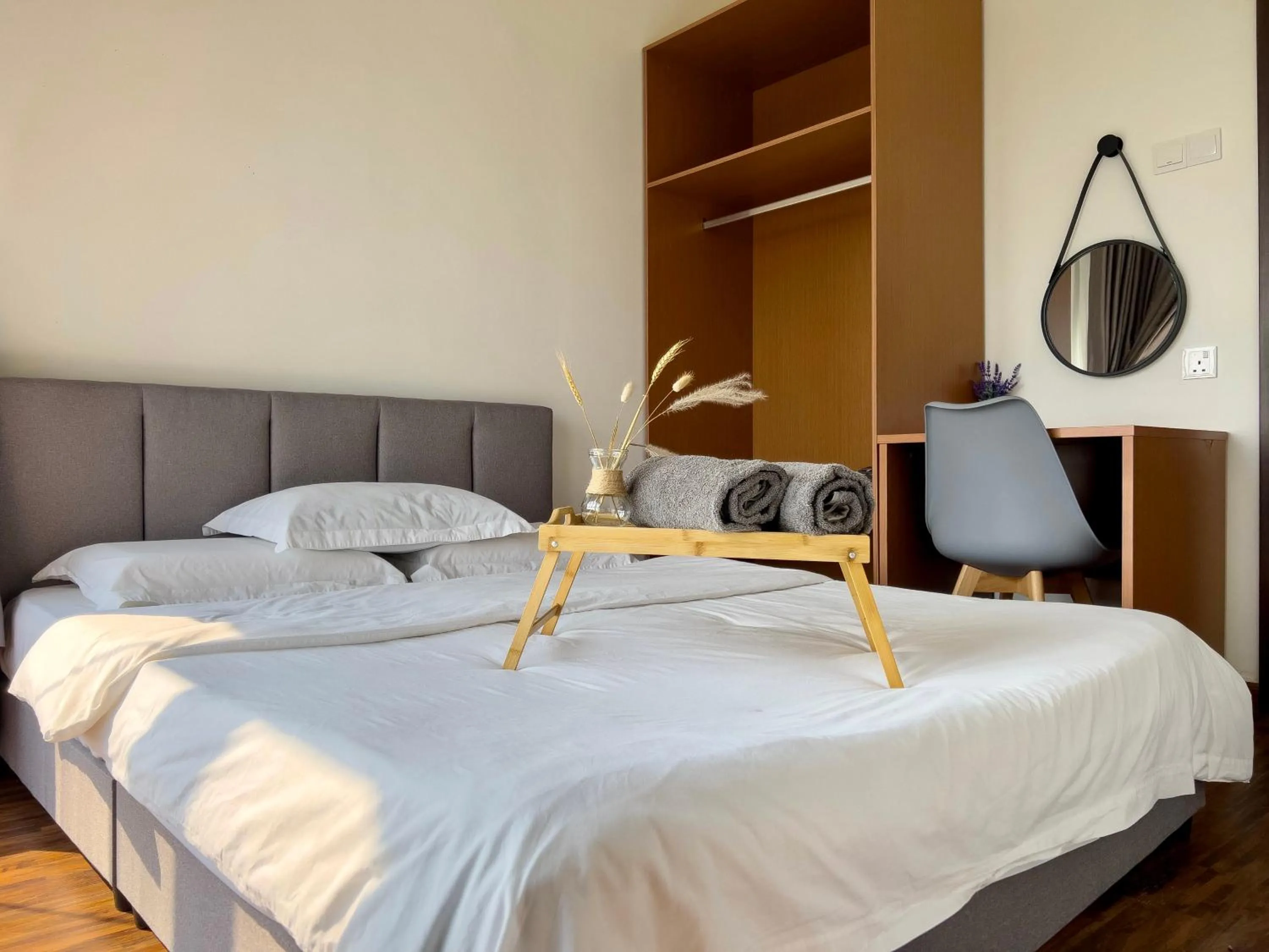 Bed in Hush Inn at K Avenue Kota Kinabalu