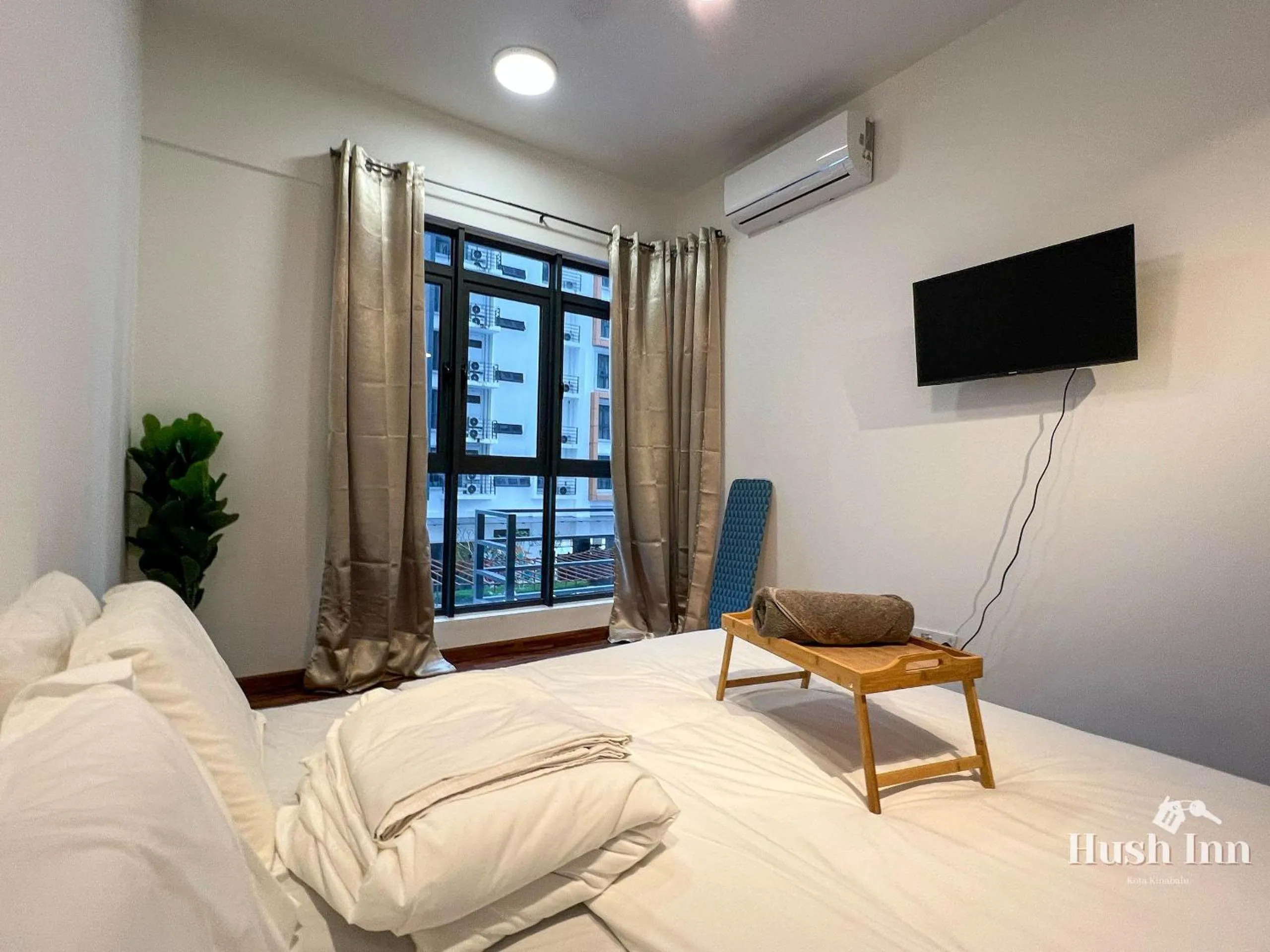 Bed in Hush Inn at K Avenue Kota Kinabalu