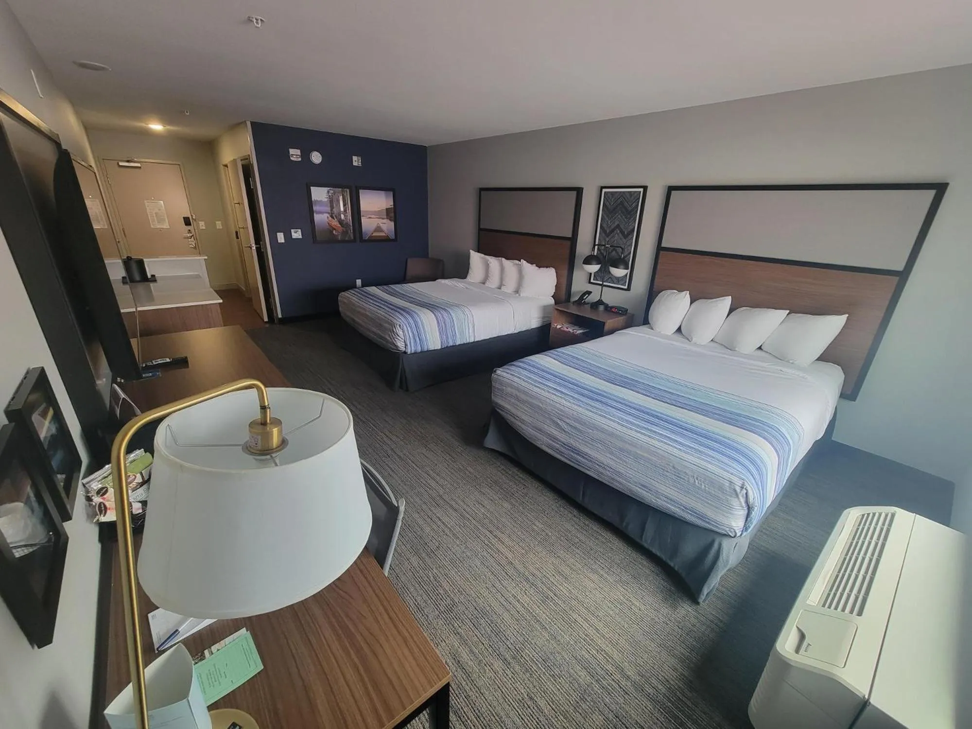 Bedroom, Bed in AmericInn by Wyndham International Falls