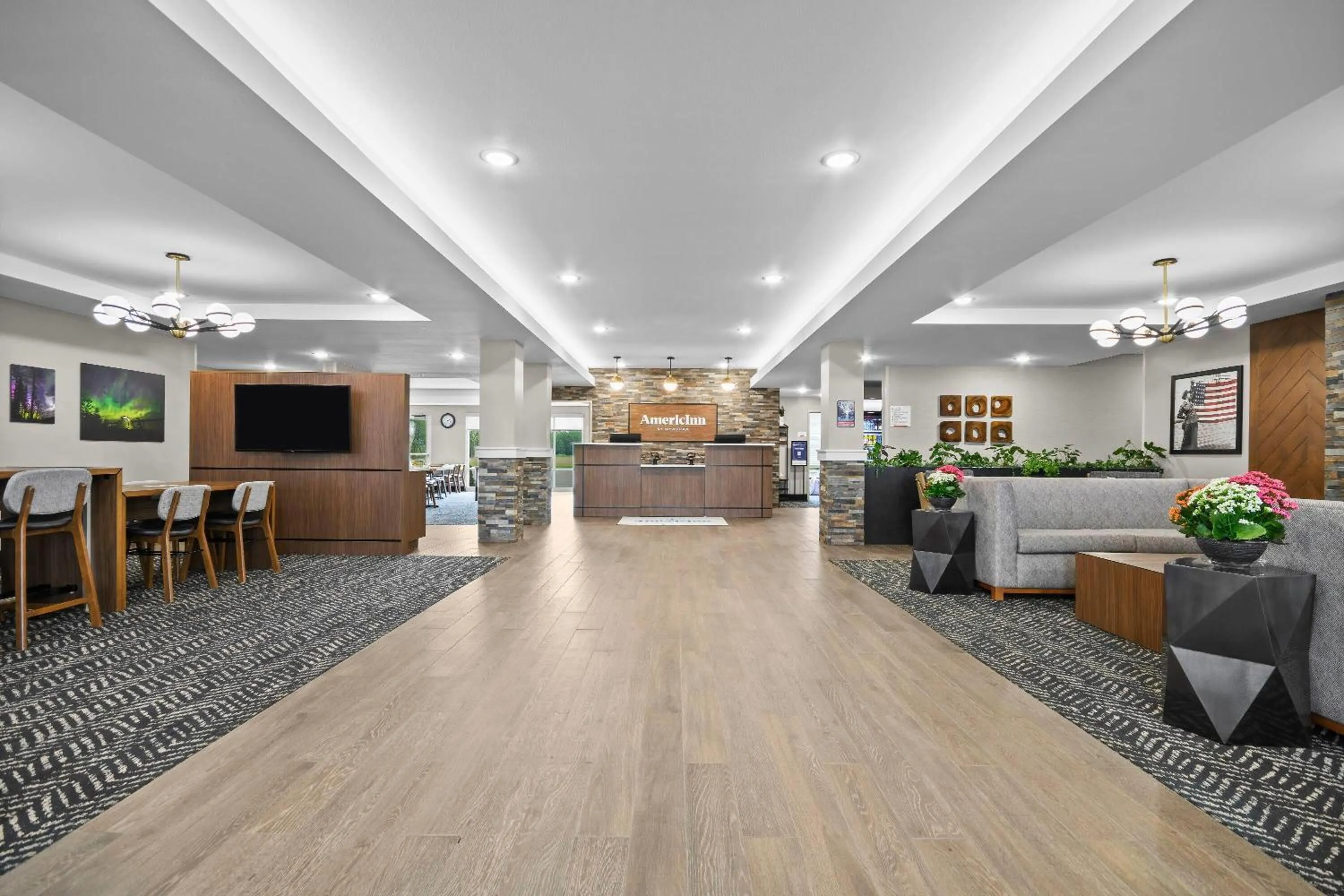Lobby or reception in AmericInn by Wyndham International Falls