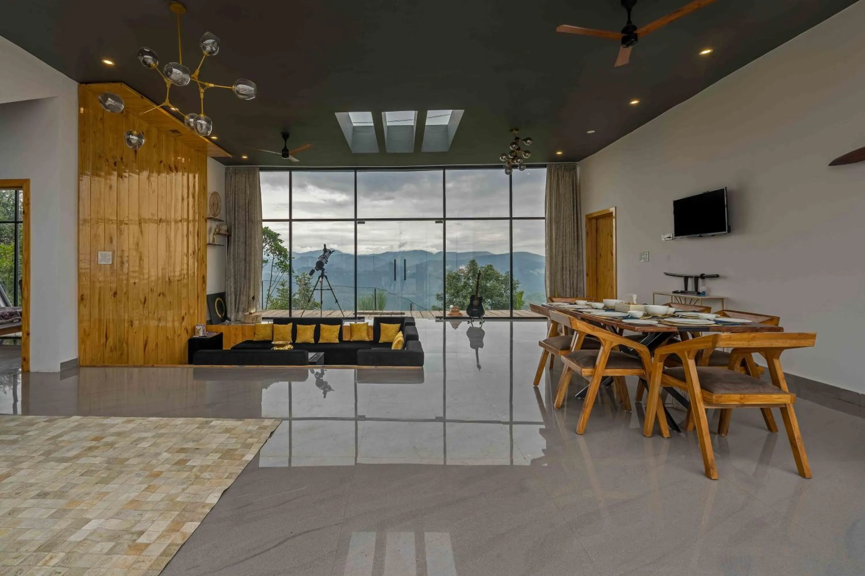 Day in SaffronStays Glasshouse Celeste, Ranikhet - luxurious glass villa with breathtaking views