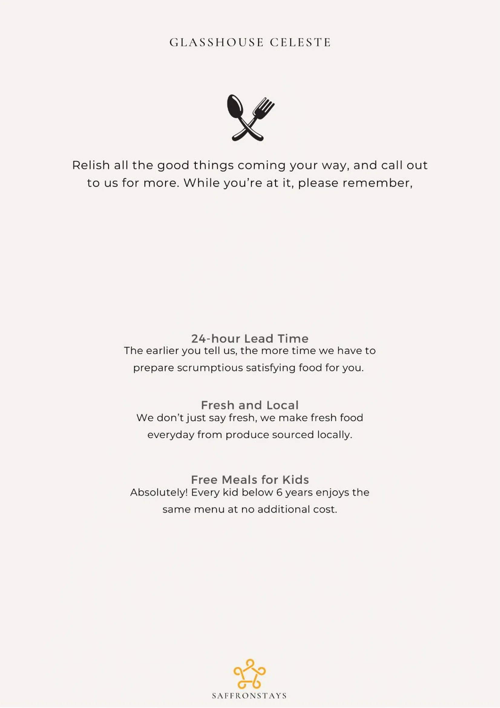 Food in SaffronStays Glasshouse Celeste, Ranikhet - luxurious glass villa with breathtaking views