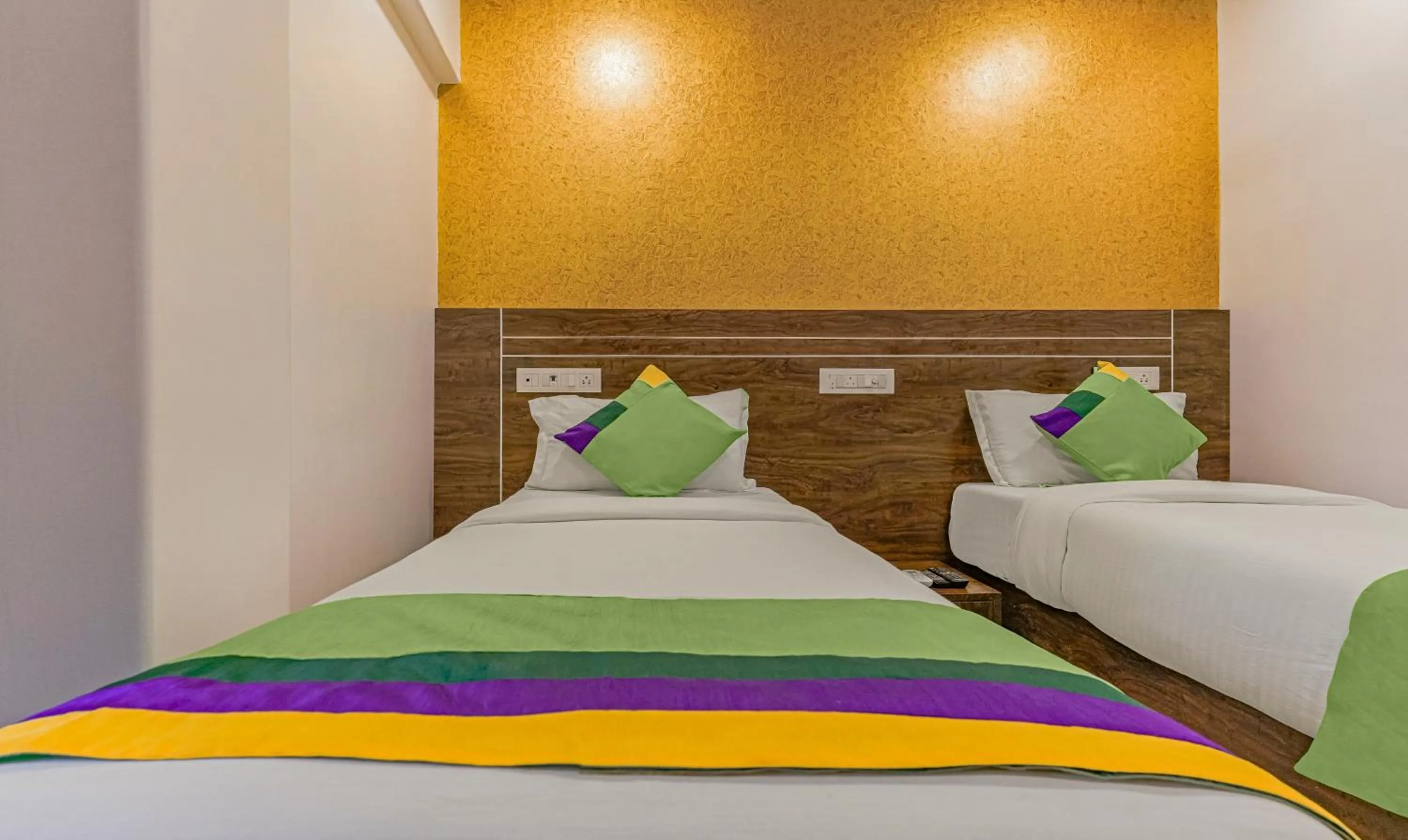 Bedroom, Bed in Treebo Atithi Inn Malad