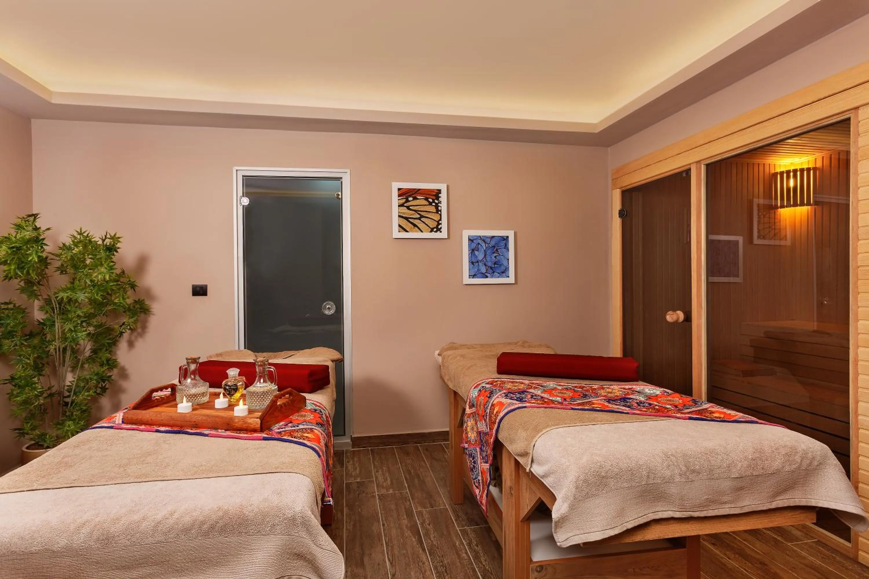 Sauna, Bed in Optimum Luxury Hotel&Spa