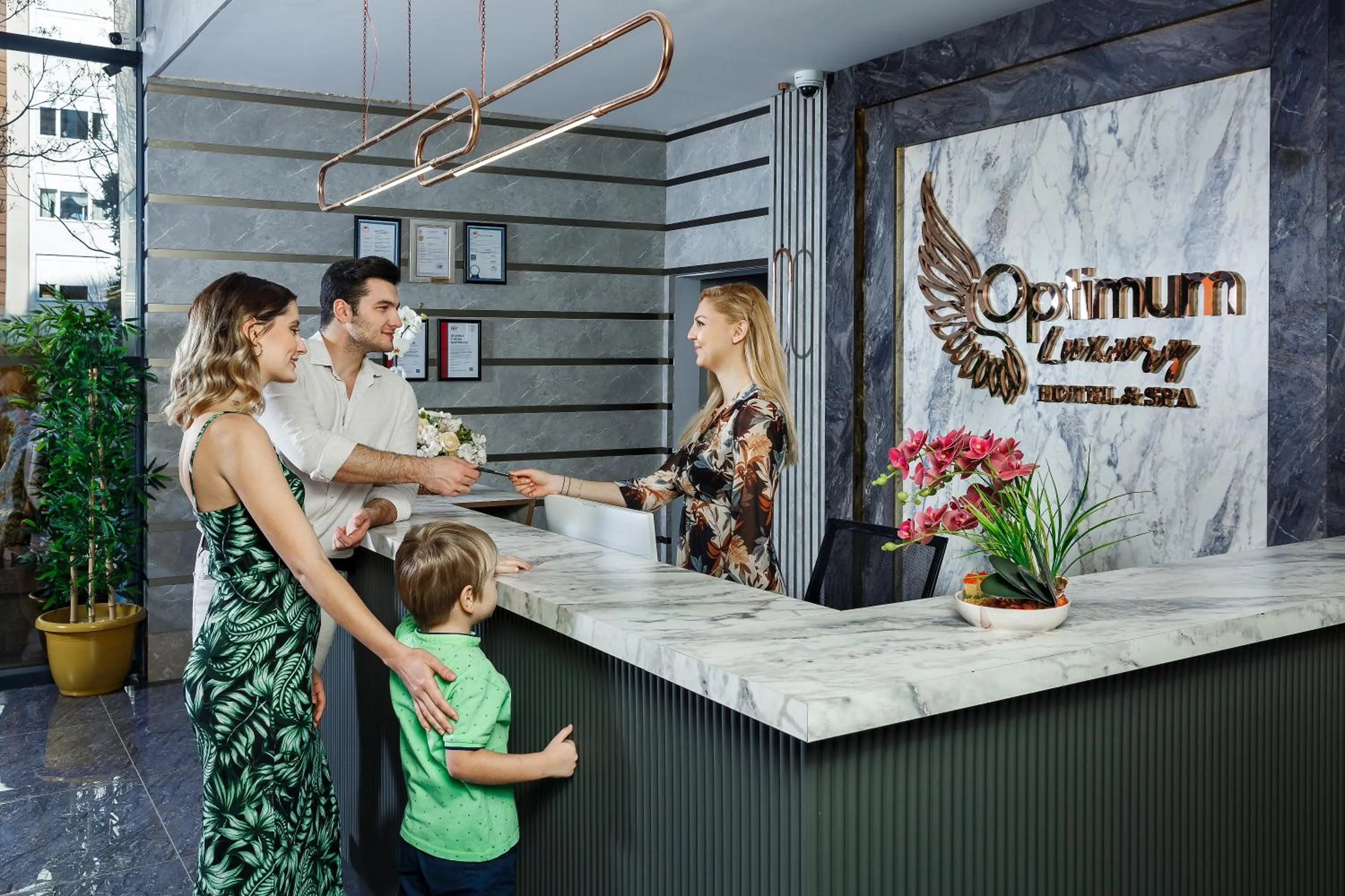 Lobby or reception in Optimum Luxury Hotel&Spa