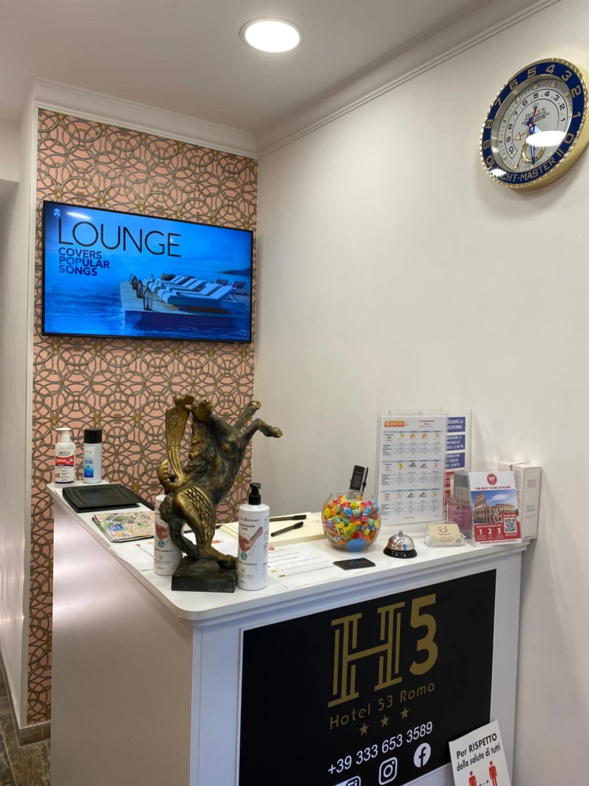 Lobby or reception in Hotel Cinquantatre