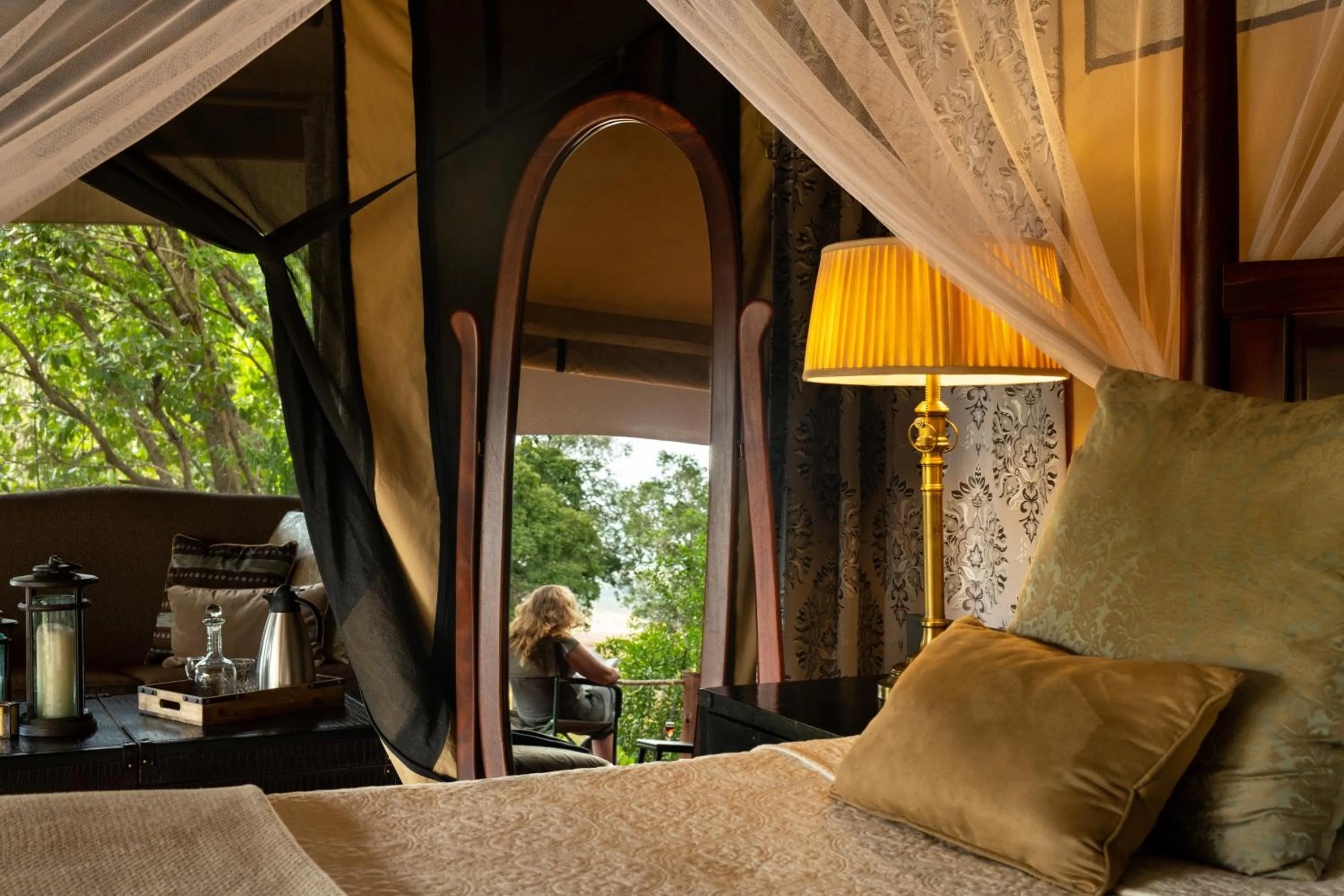 Bedroom in Elewana Sand River Mara