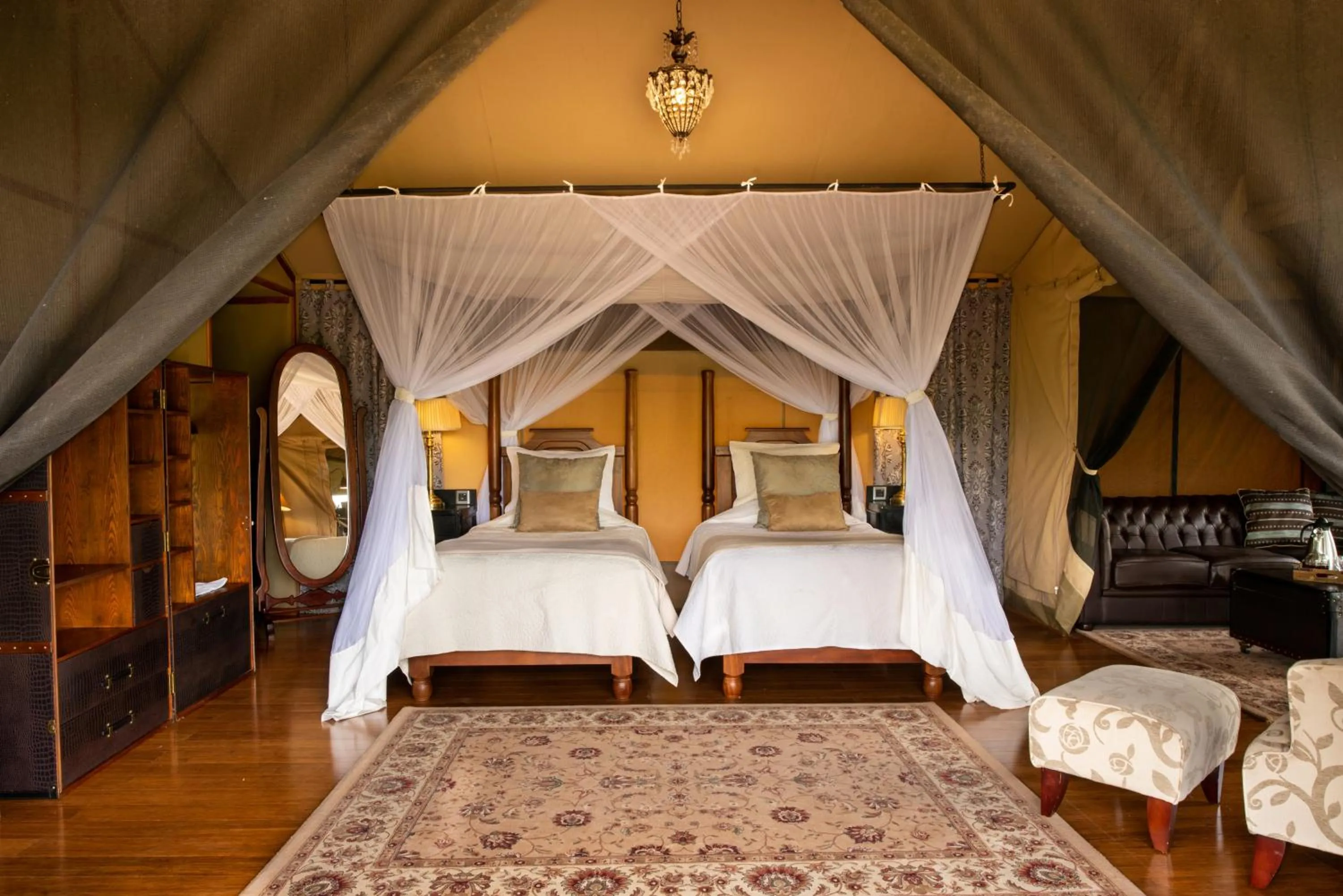 Bed in Elewana Sand River Mara