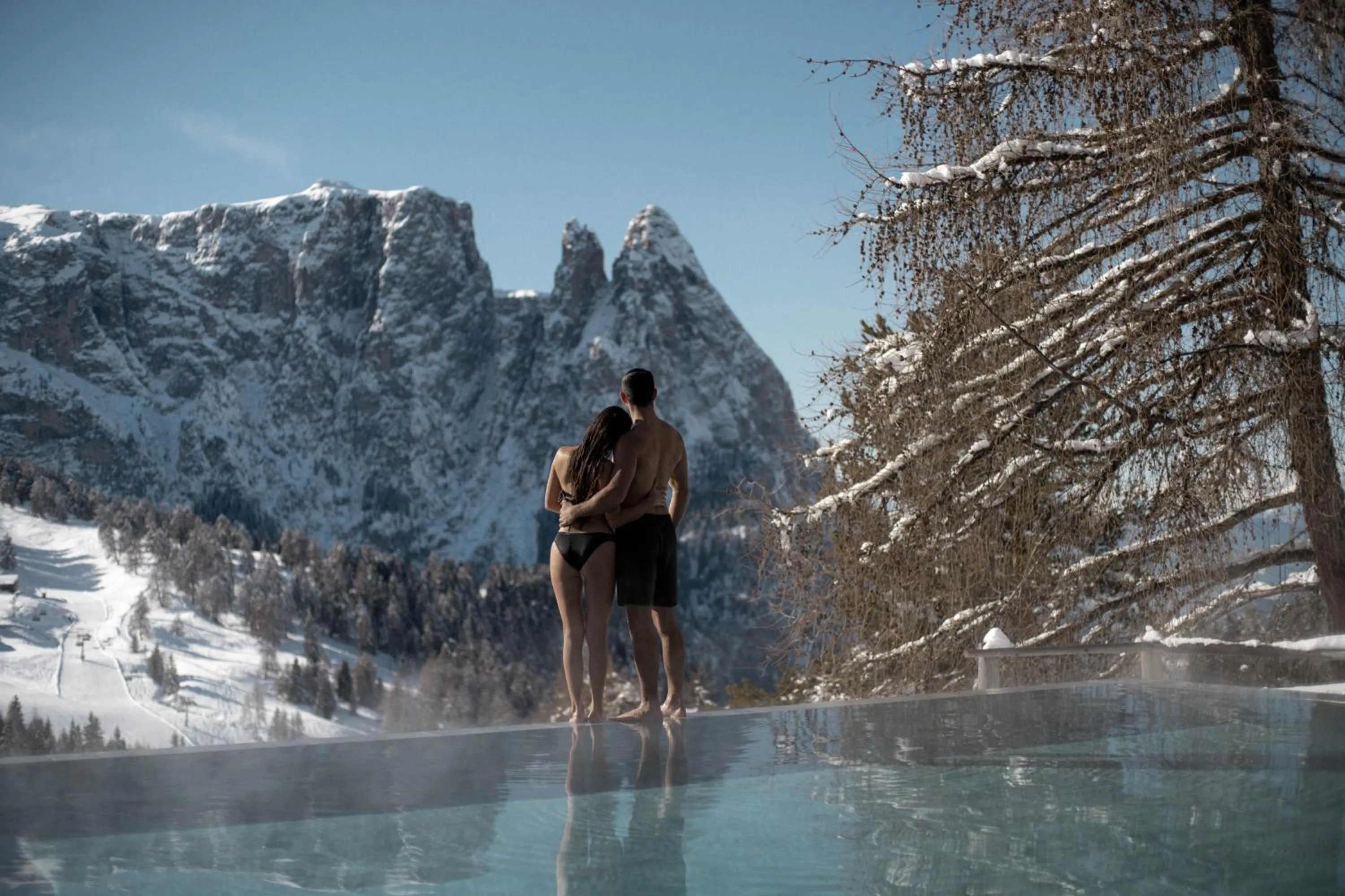 Swimming pool in Hotel Rosa Eco Alpine Spa