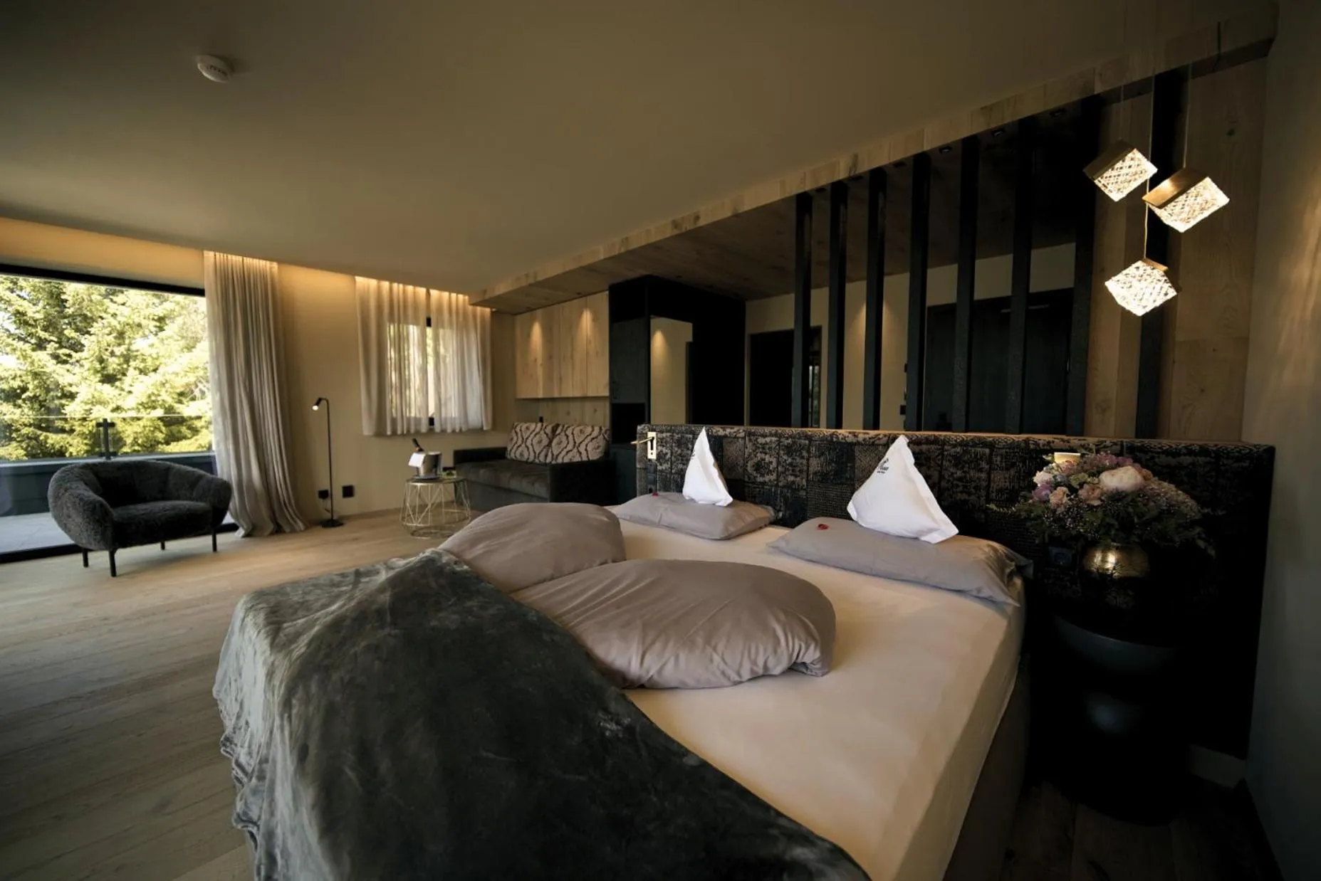 Bed in Hotel Rosa Eco Alpine Spa