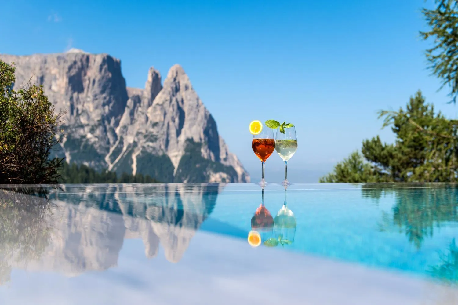 Mountain view in Hotel Rosa Eco Alpine Spa