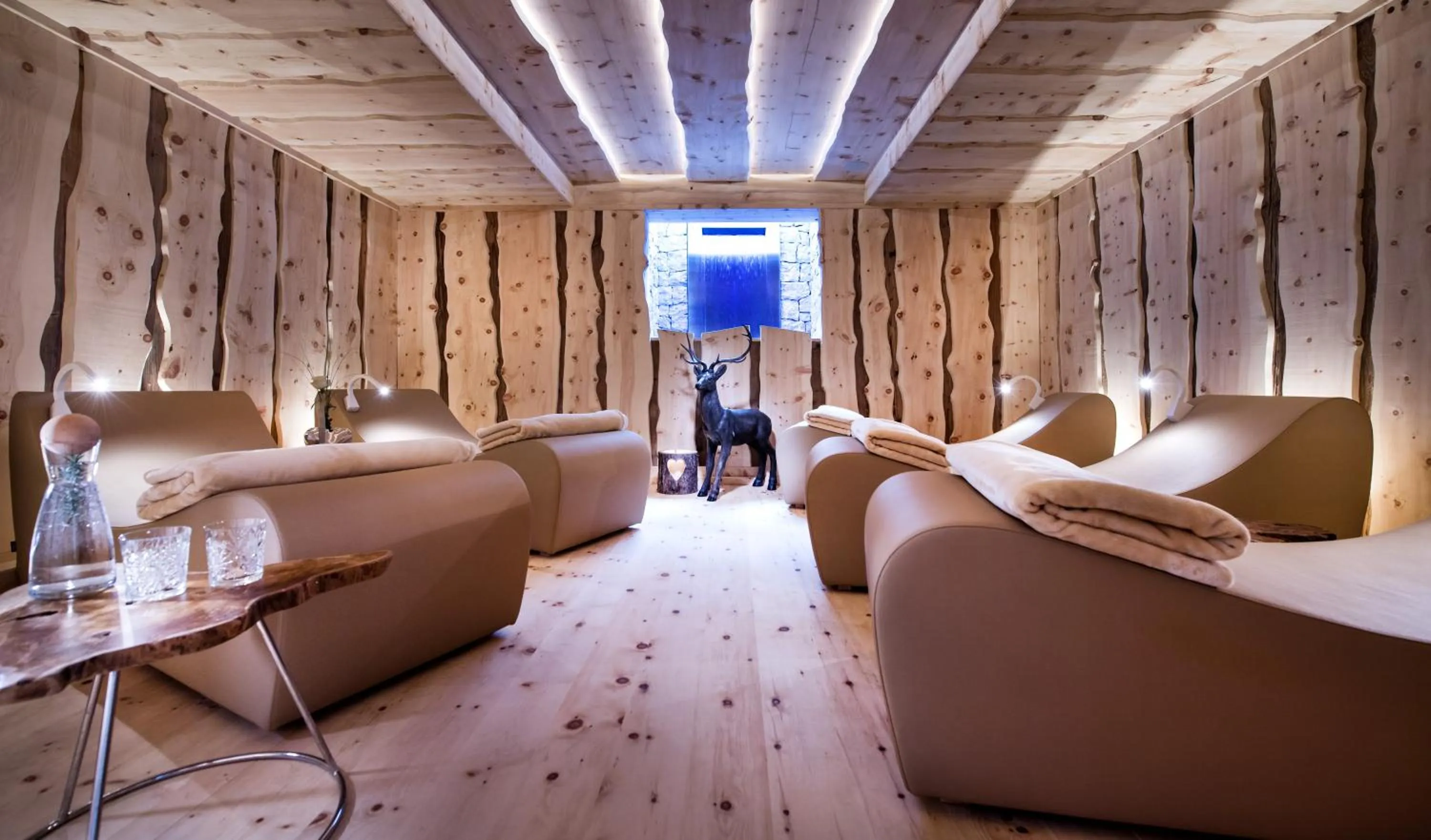Sauna in Hotel Rosa Eco Alpine Spa
