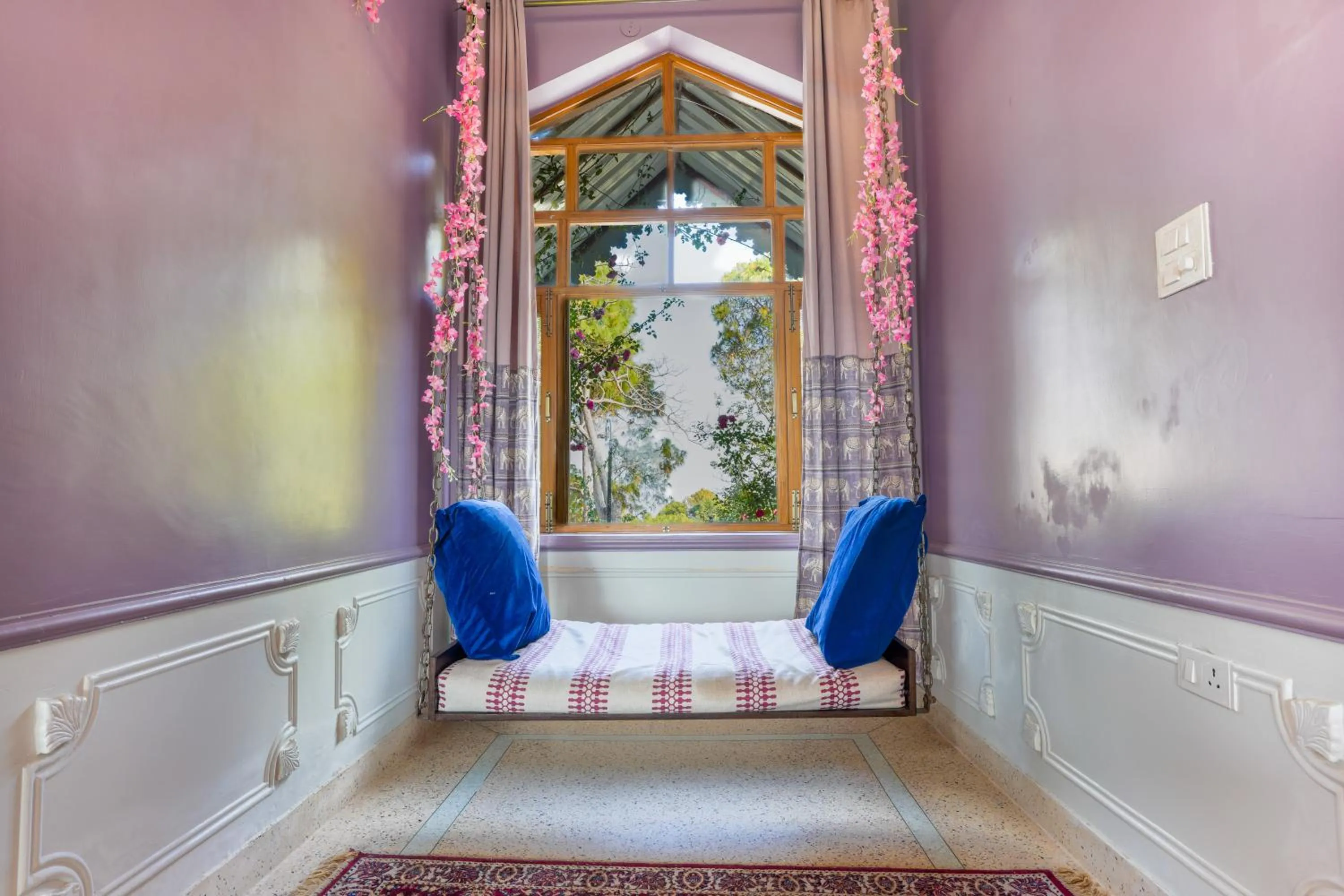 Seating area, Bed in Seclude Nahan, Bantony Cottage