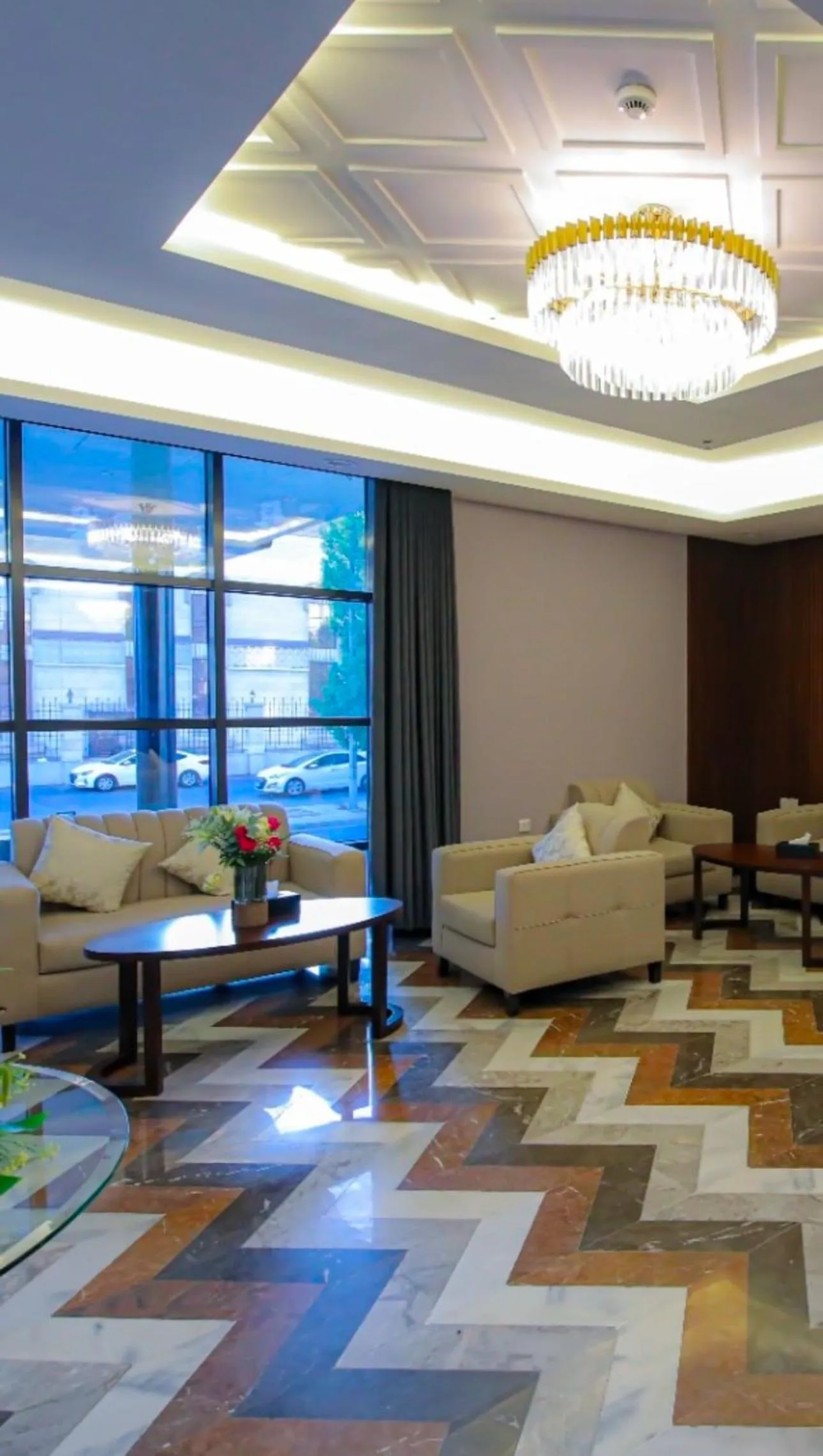 Seating area in Laten Suites Al Salim Plaza