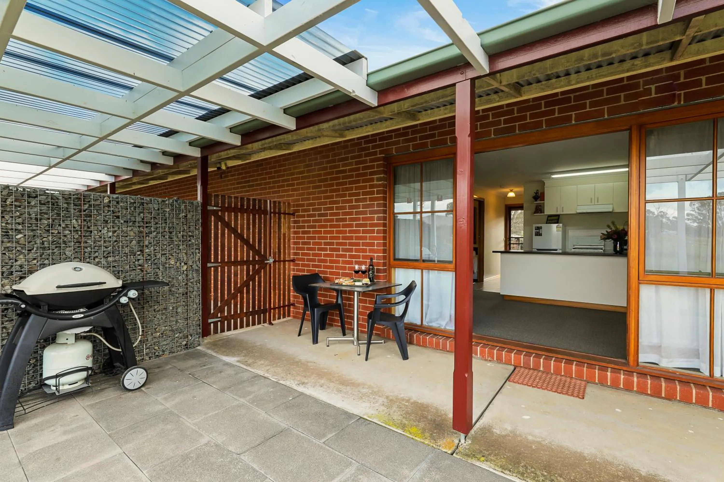 Patio in Summerfield Winery and Accommodation
