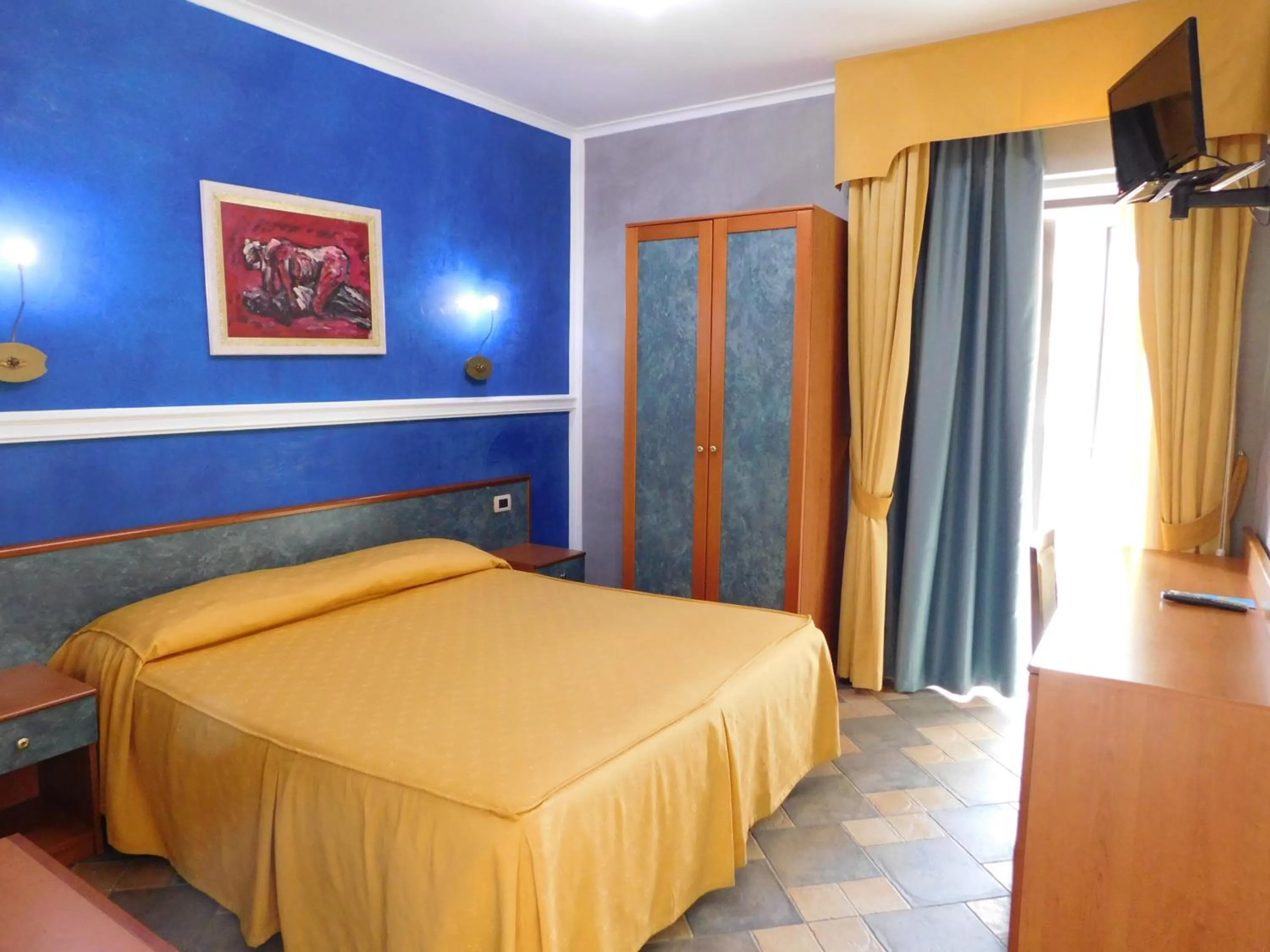 Bed in Hotel Blumentag