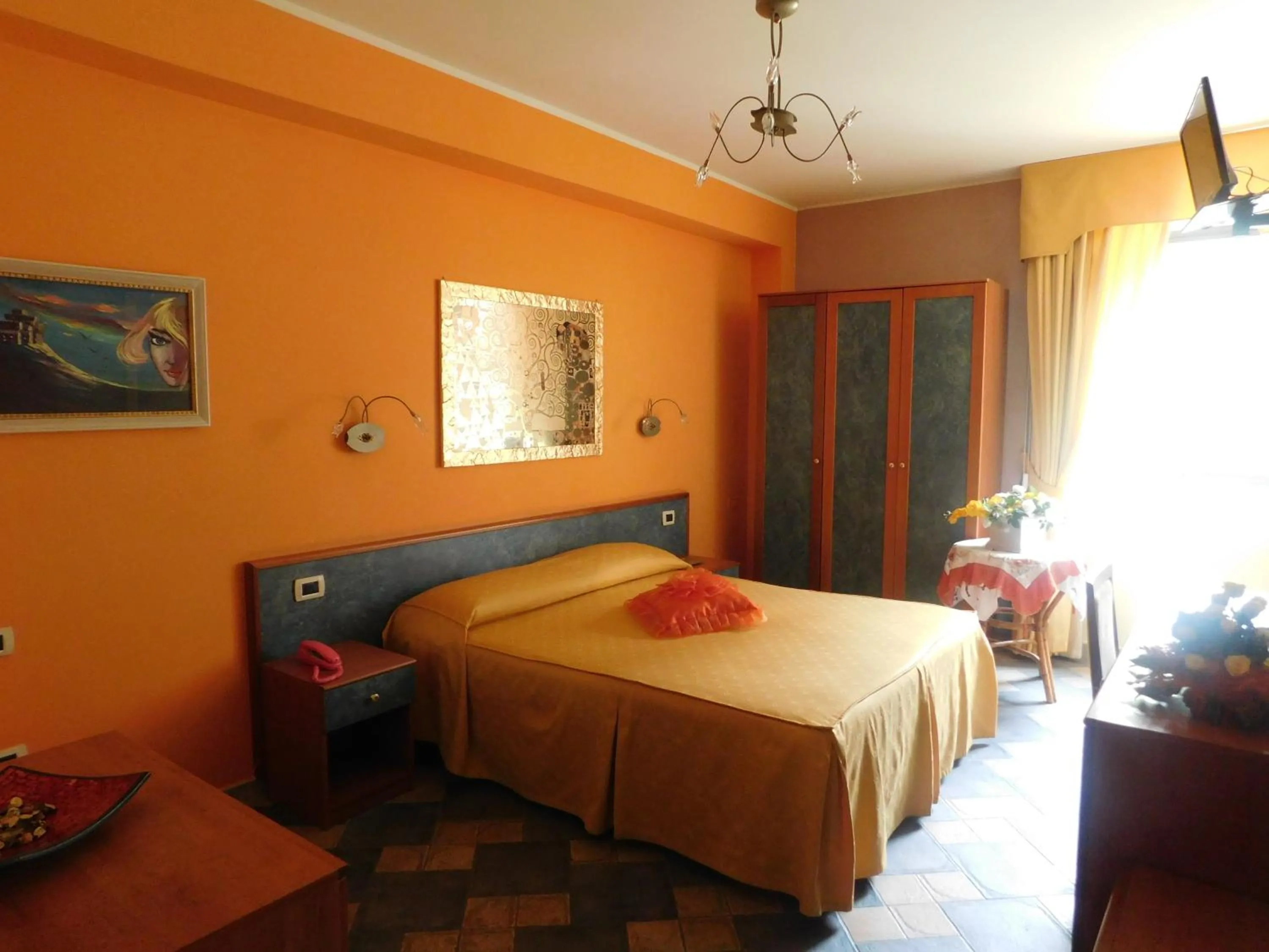 Bed in Hotel Blumentag