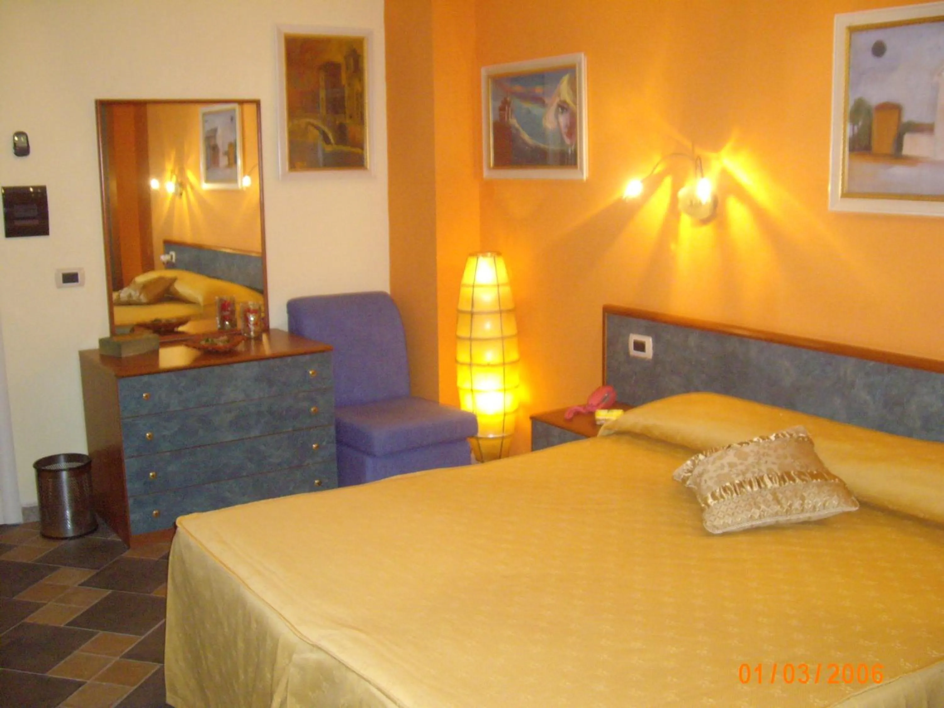 Bed in Hotel Blumentag