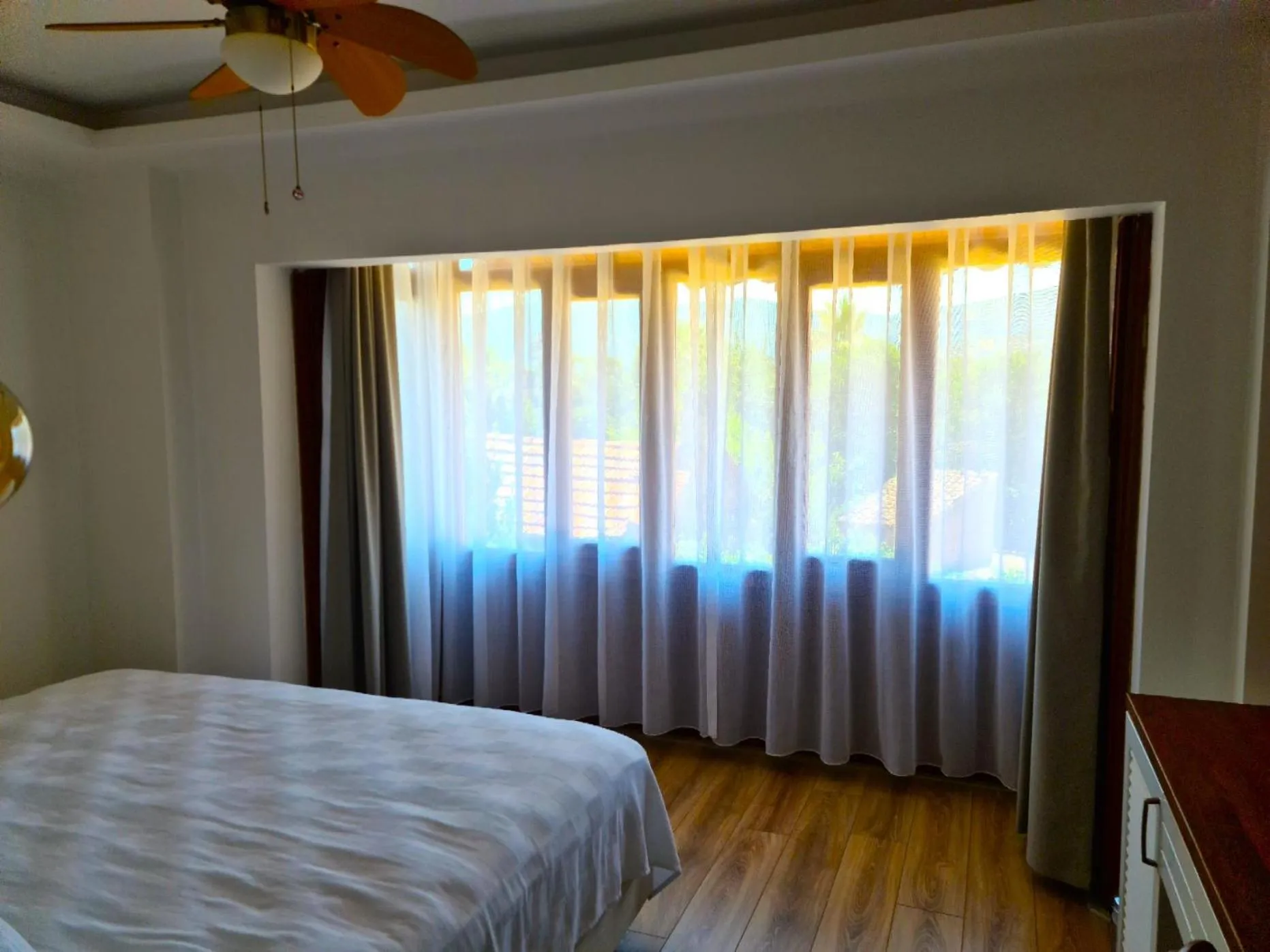 View (from property/room), Bed in in Ephesus Hotel and Art Galery