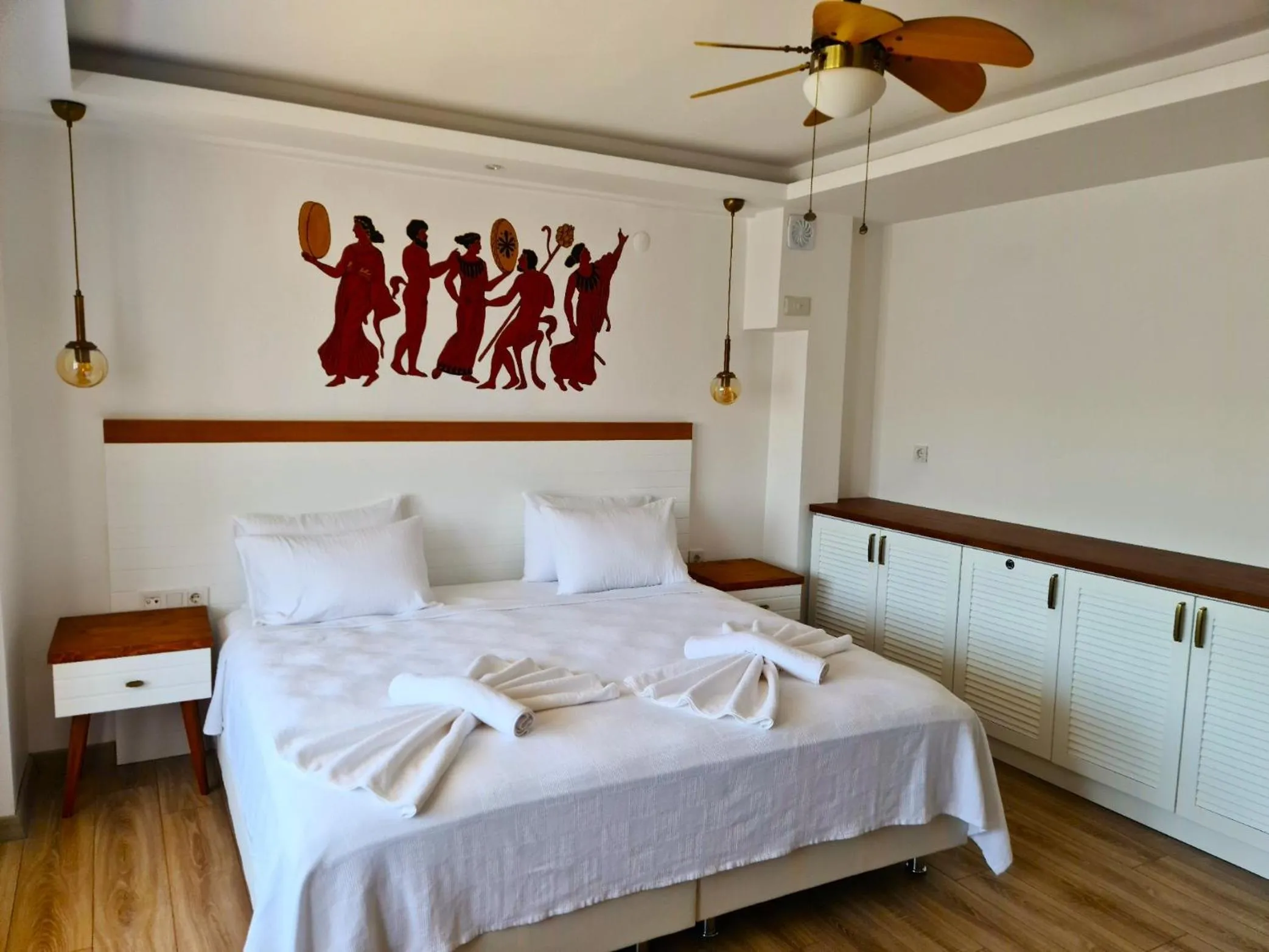Bed in in Ephesus Hotel and Art Galery