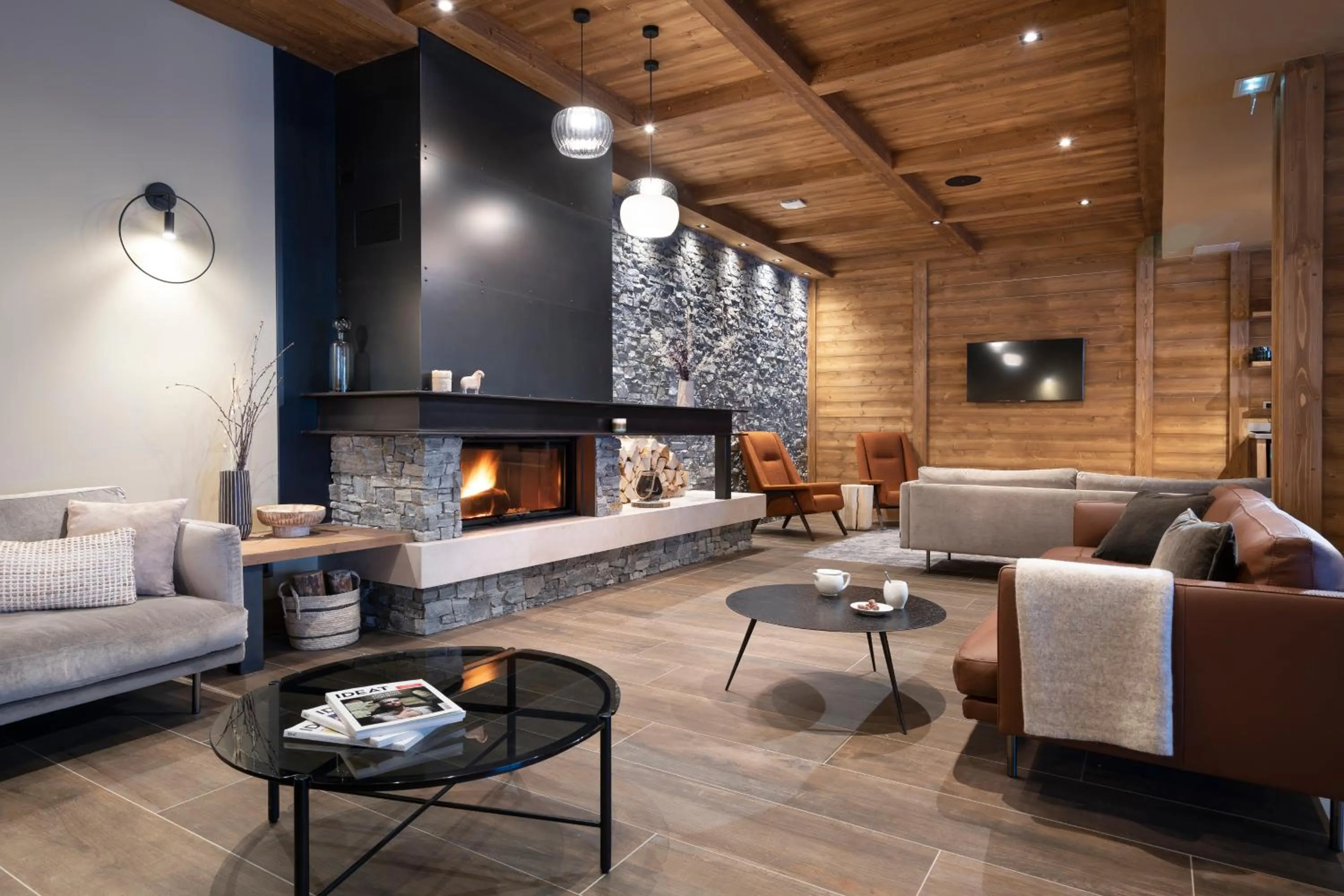 Living room in MGM Hôtels & Résidences - Résidence Chalets de Joy