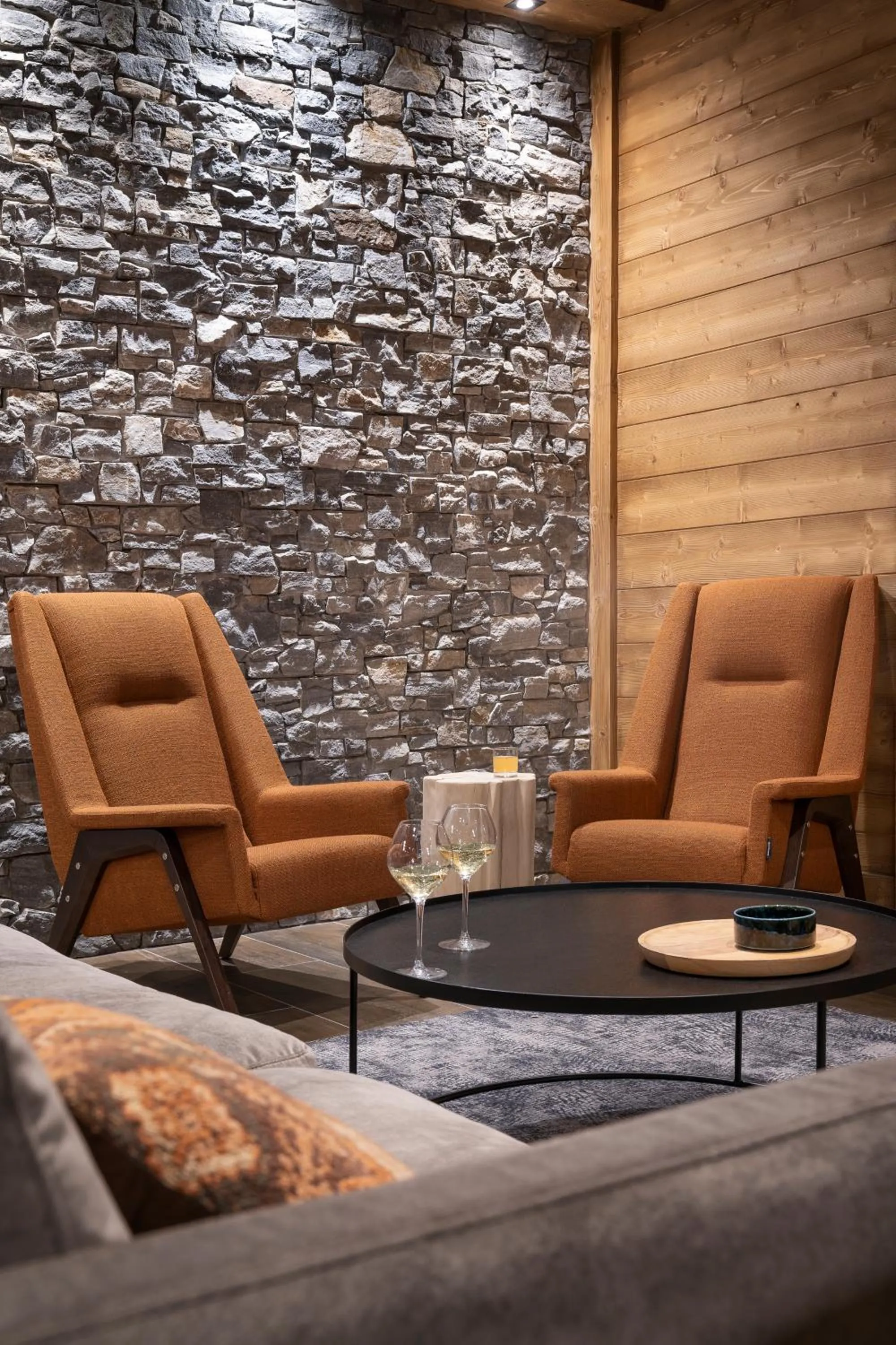 Living room in MGM Hôtels & Résidences - Résidence Chalets de Joy