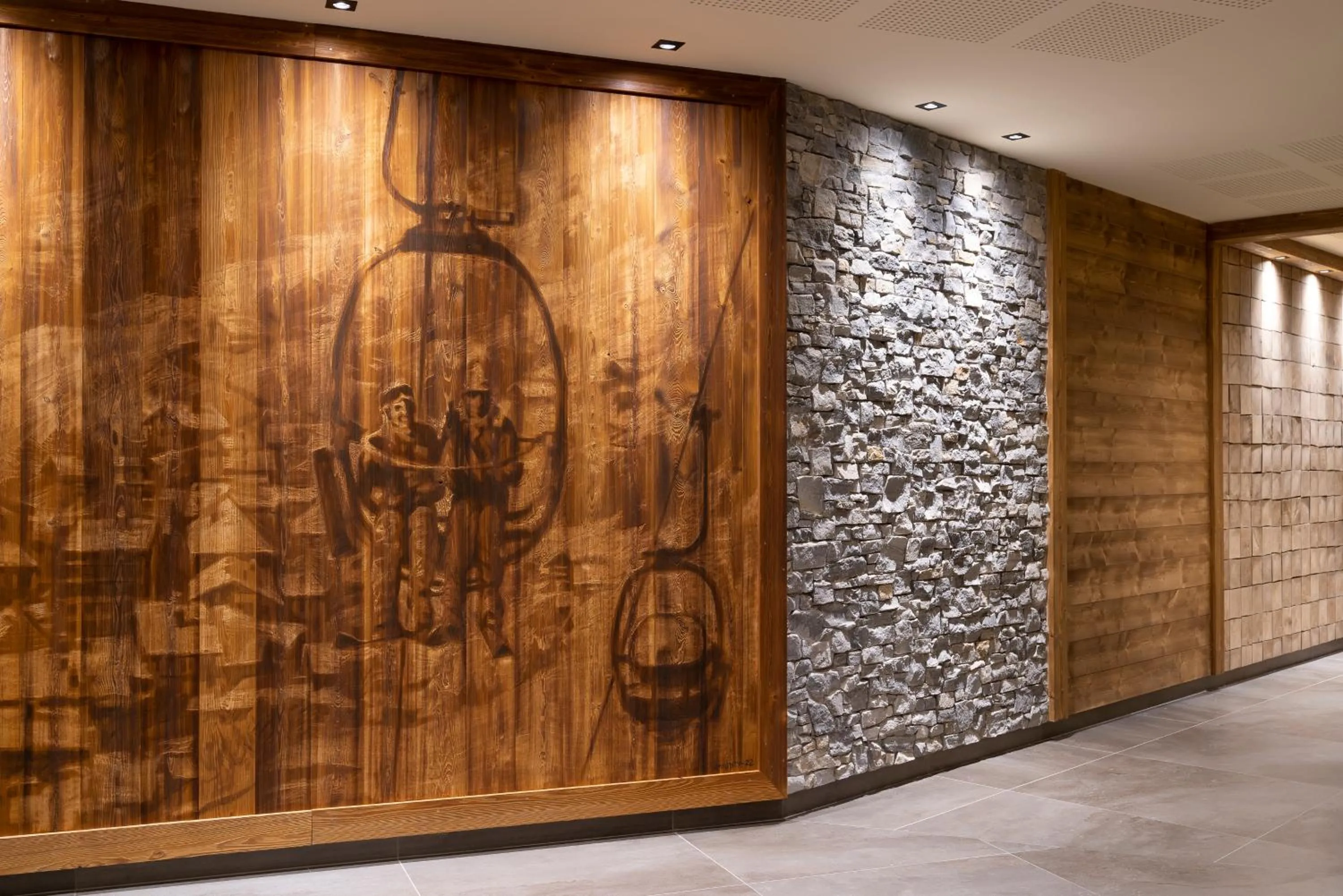 Decorative detail in MGM Hôtels & Résidences - Résidence Chalets de Joy