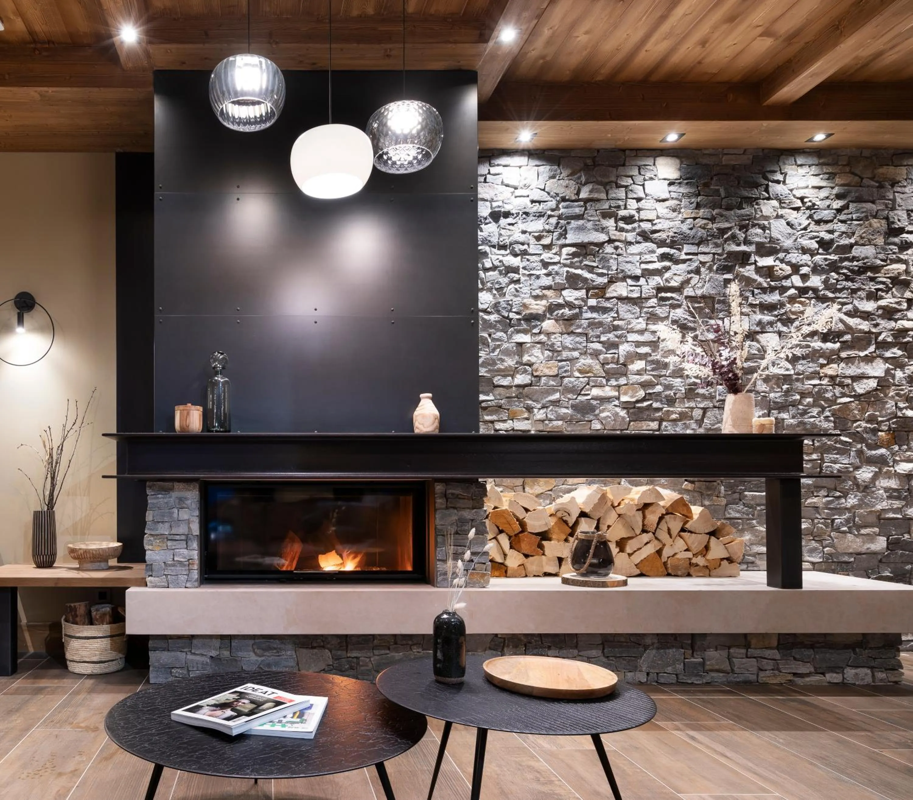 Living room in MGM Hôtels & Résidences - Résidence Chalets de Joy