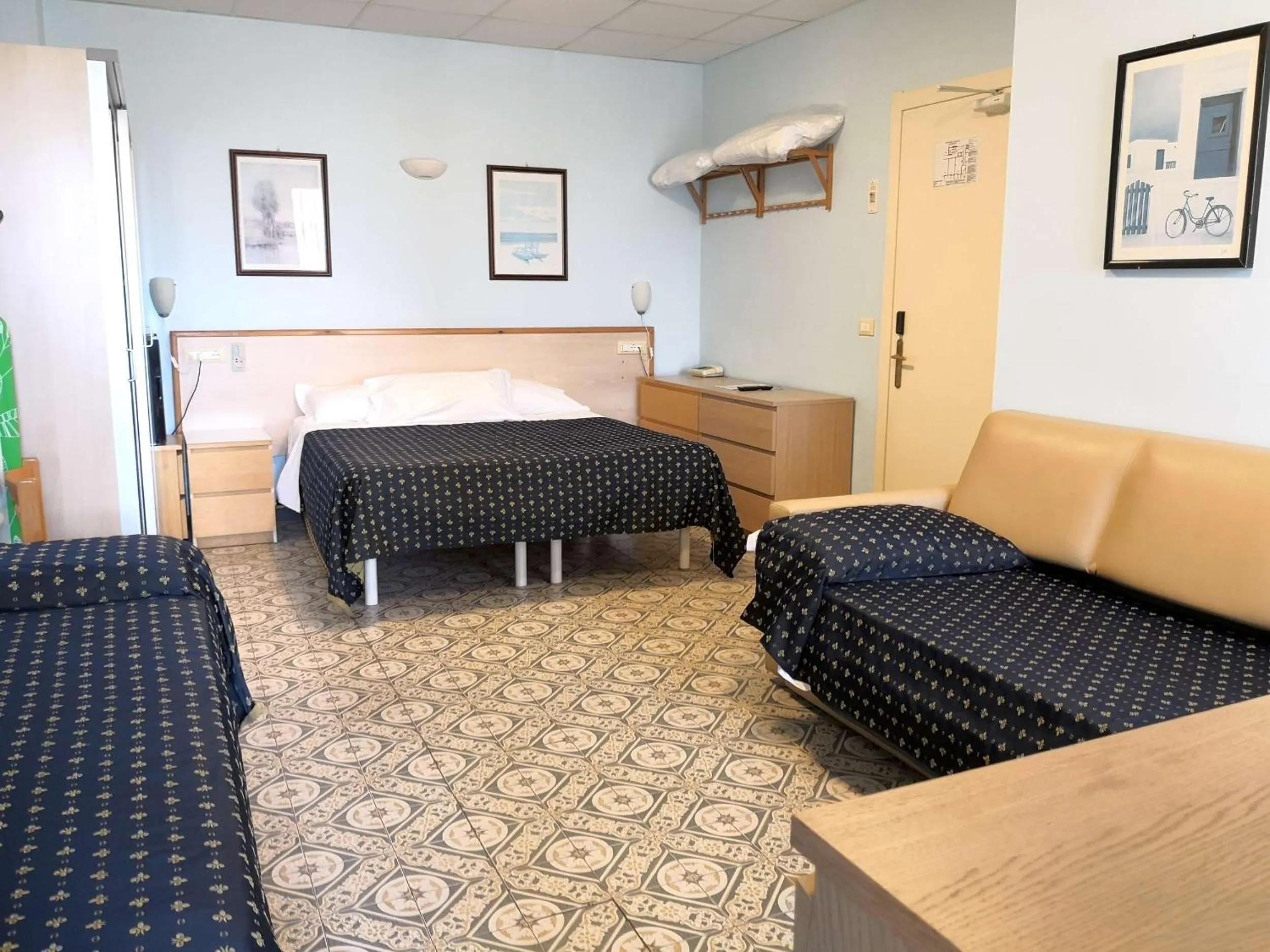 Bed in Hotel Delle Mimose