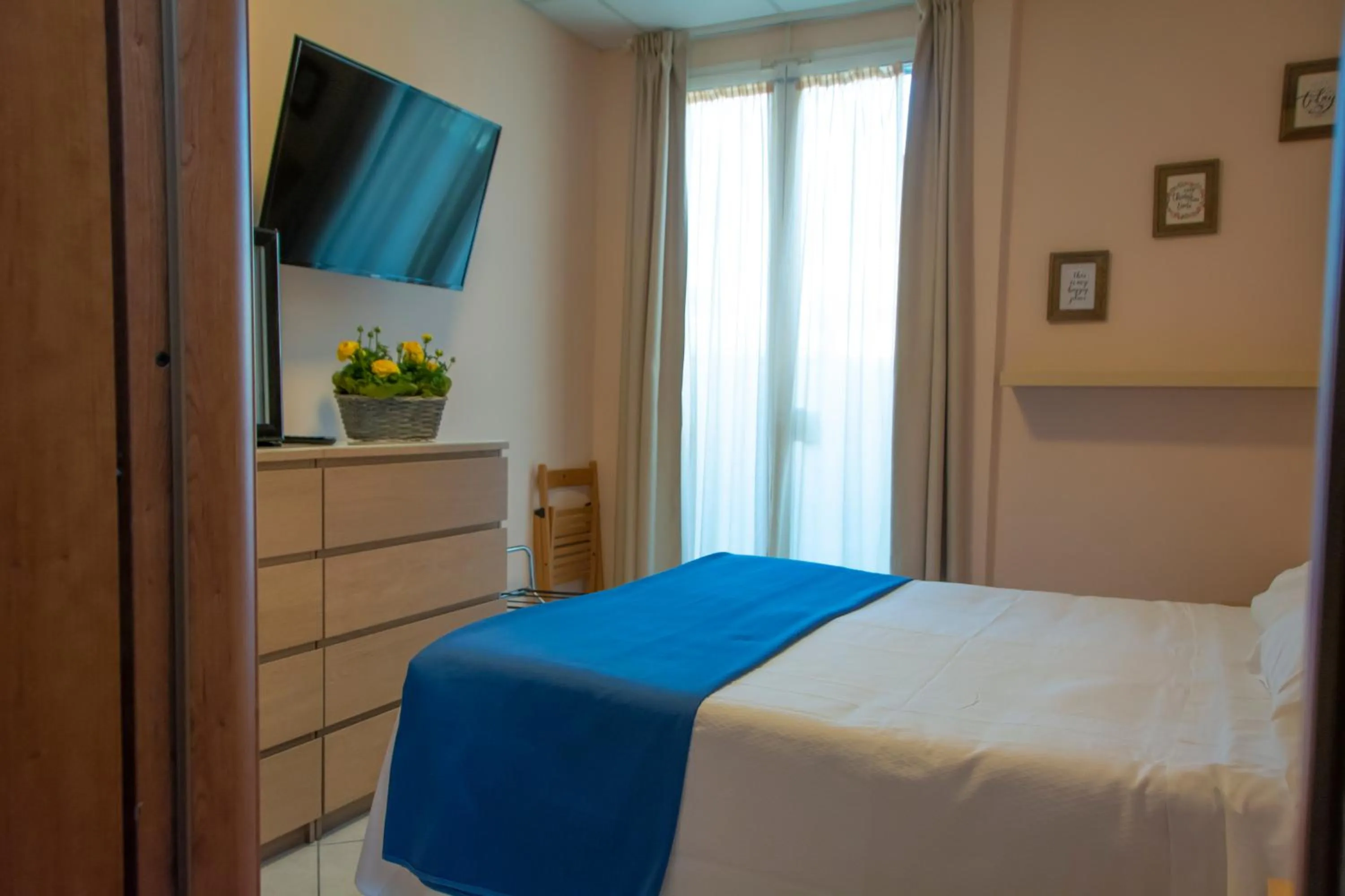 Bed in Hotel Delle Mimose