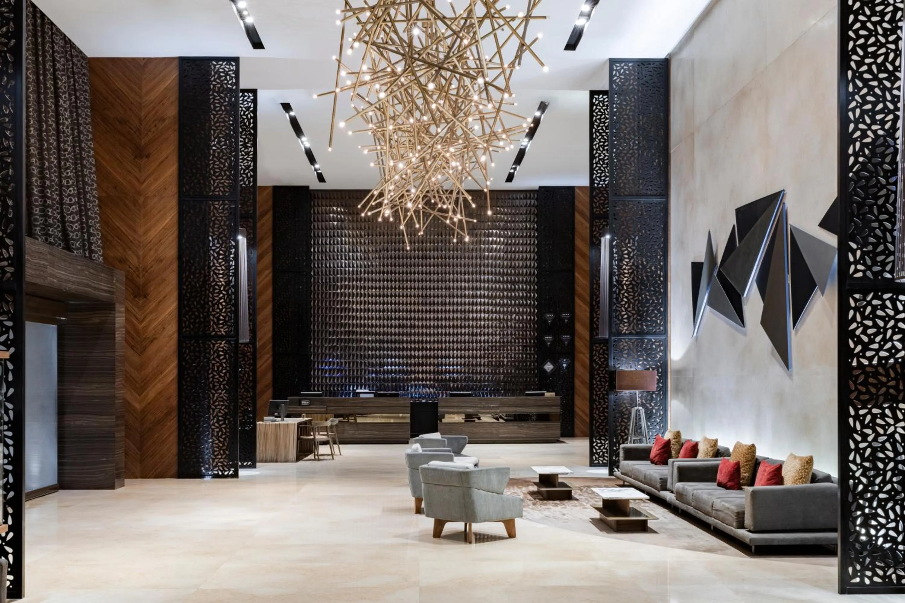 Lobby or reception in Hilton Mexico City Santa Fe