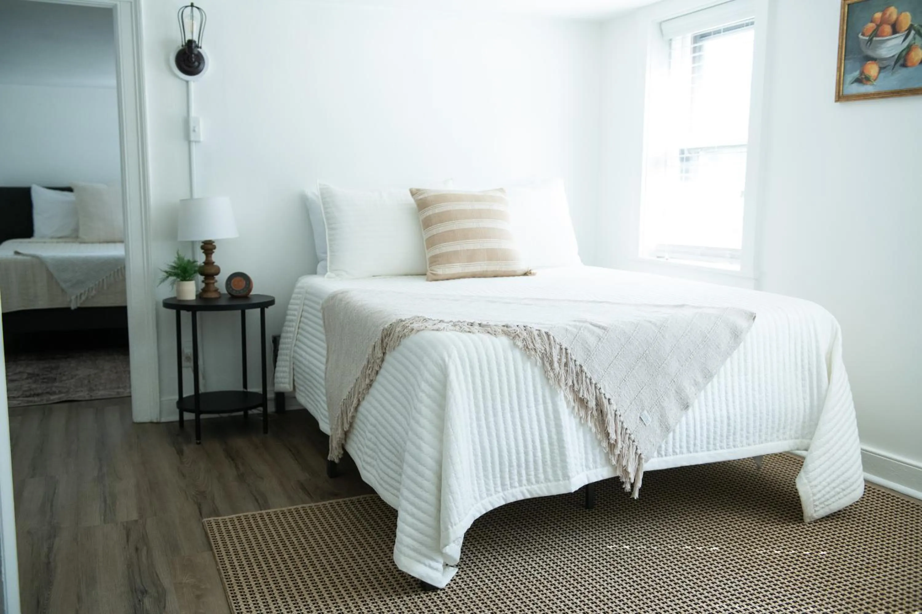 Bed in The Carriage House at Strasburg